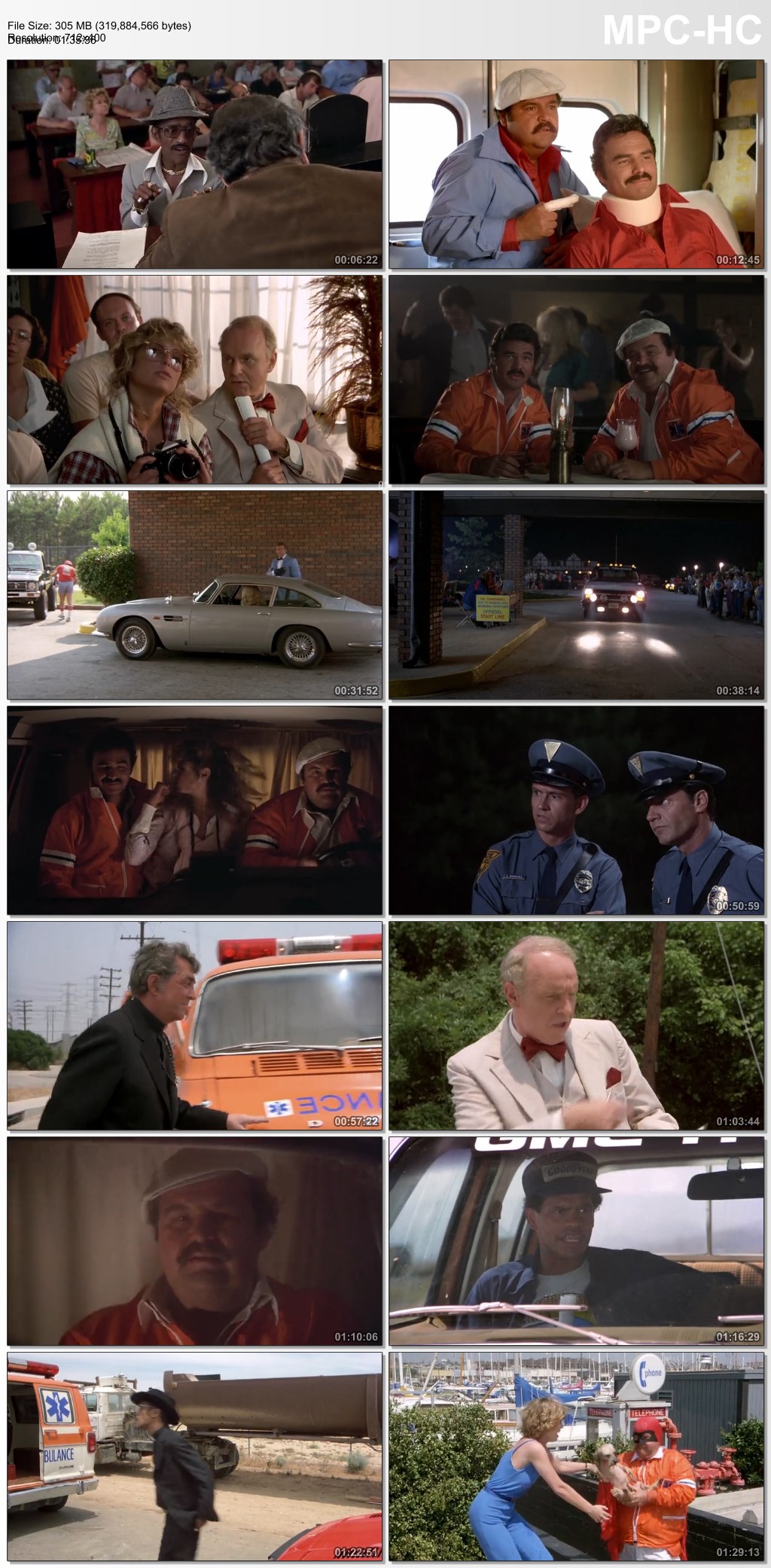 The Cannonball Run 1981 Dual Audio Hindi 480p BluRay x264 300MB ESubs