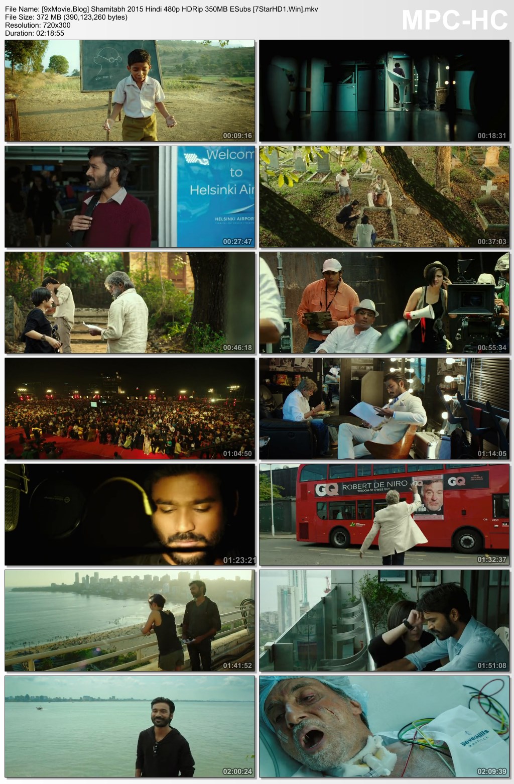 Shamitabh 2015 Hindi 480p HDRip x264 350MB ESubs