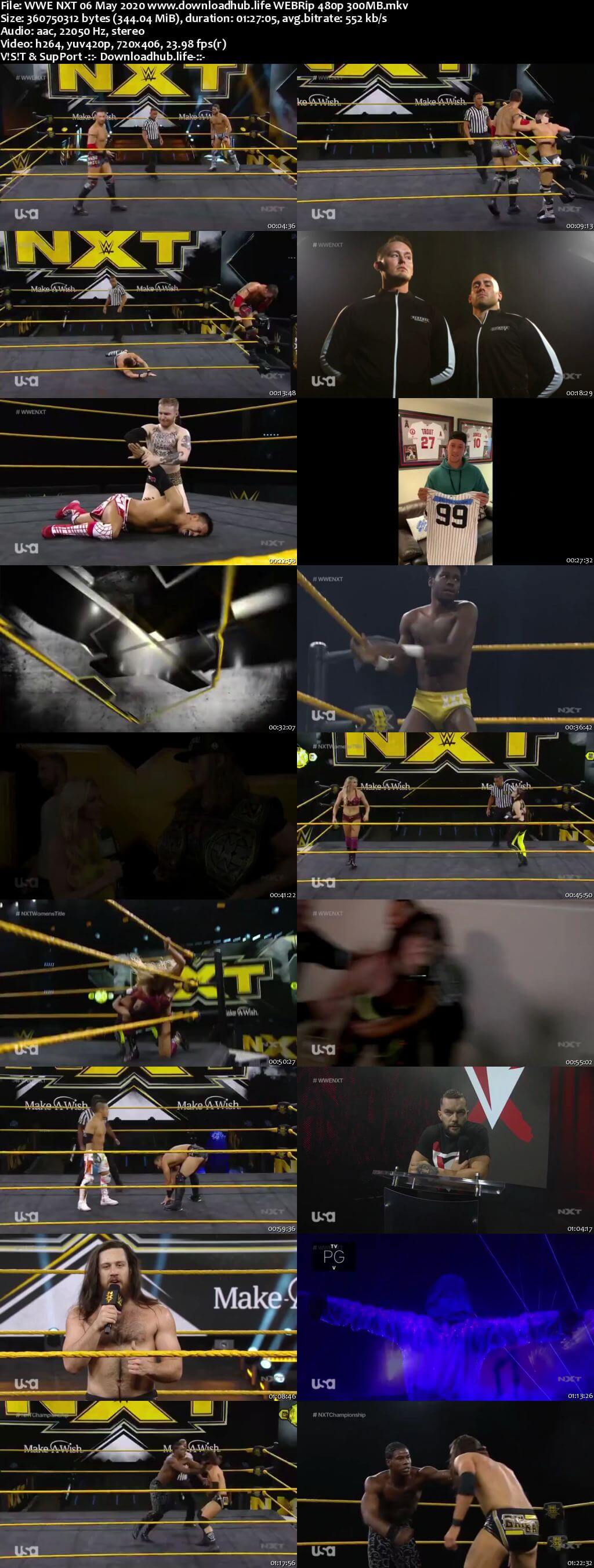 WWE NXT 6th May 2020 350MB HDTV 480p