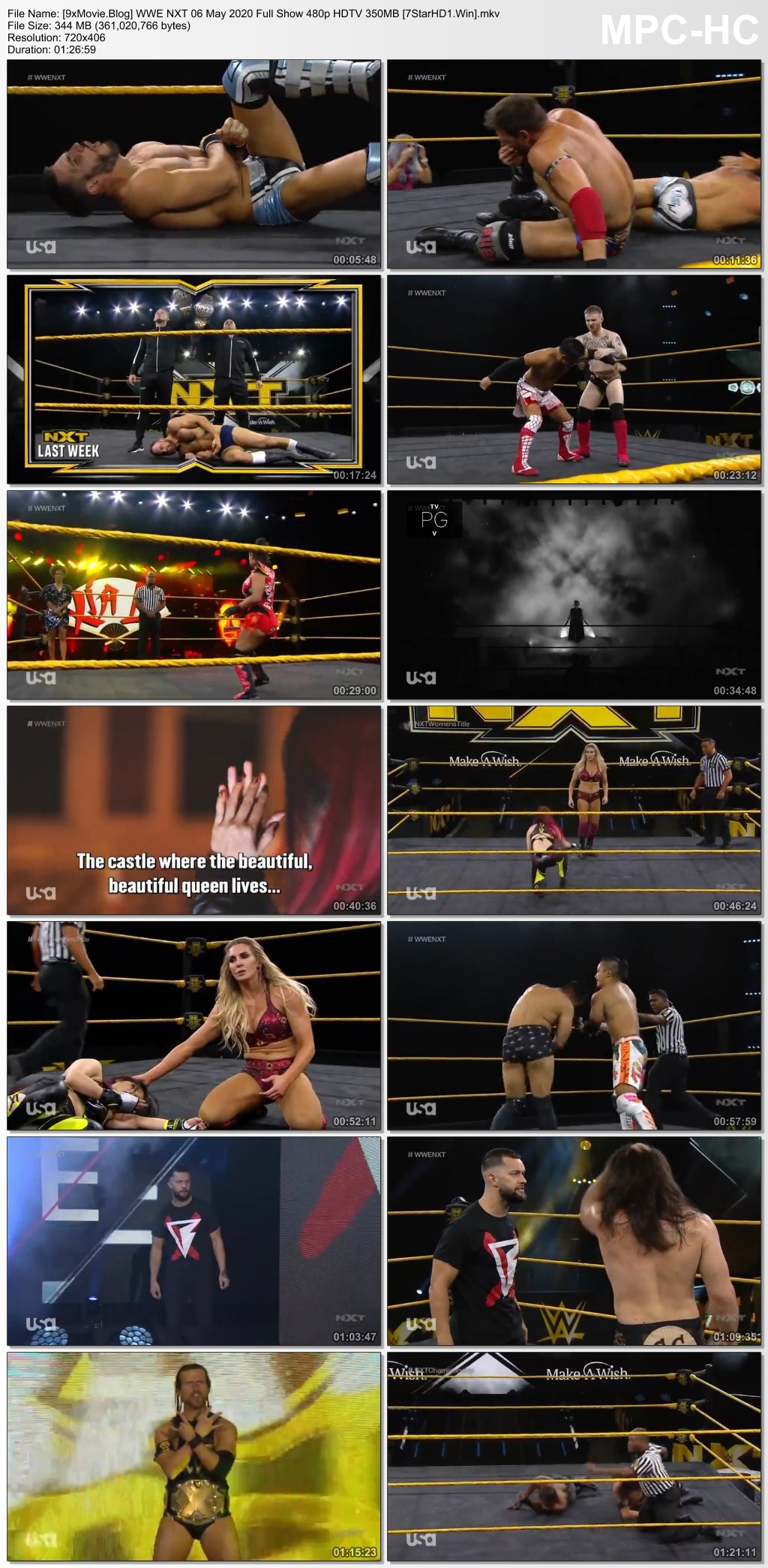 WWE NXT 06 May 2020 Full Show 480p HDTV x264 350MB