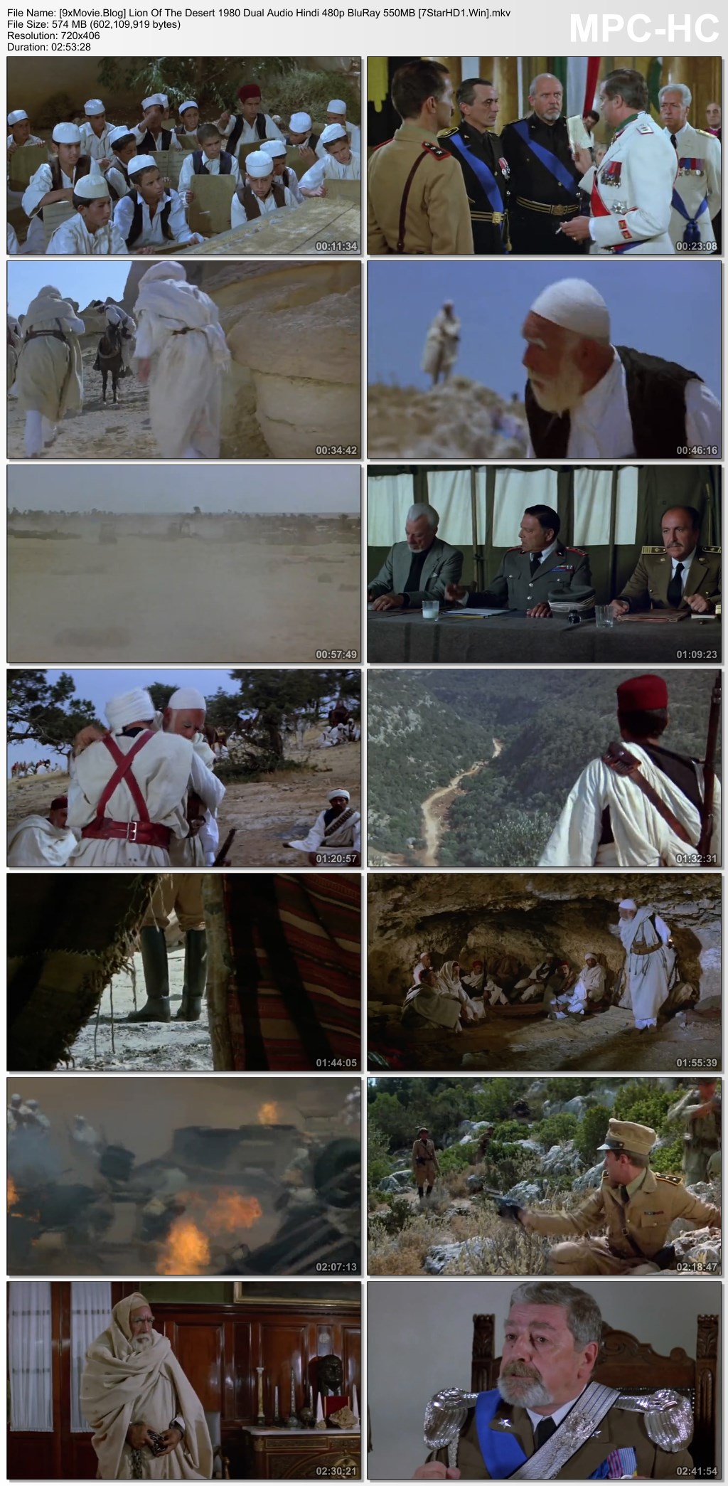 Lion Of The Desert 1980 Dual Audio Hindi 480p BluRay x264 550MB