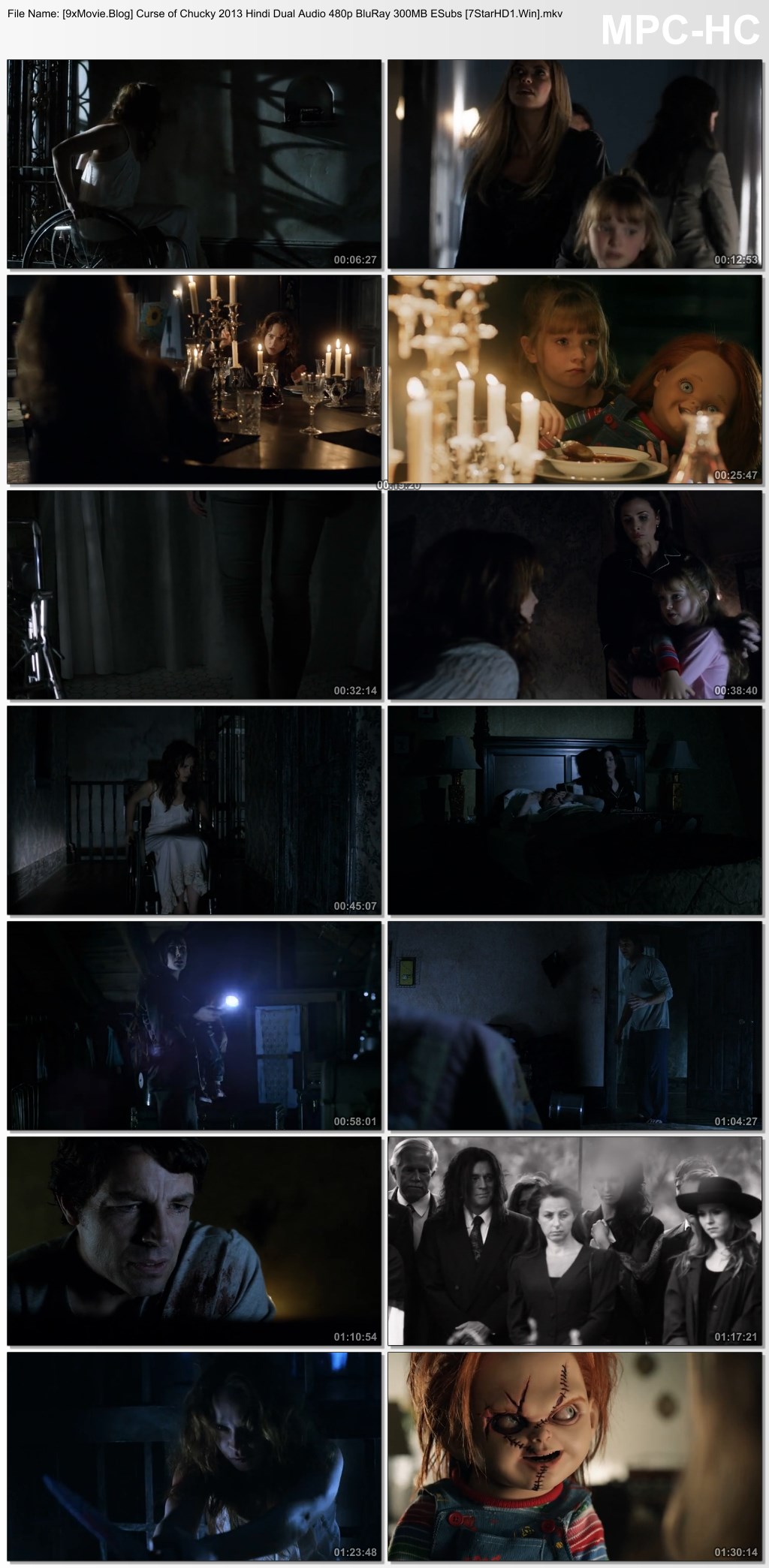 Curse of Chucky 2013 Hindi Dual Audio 480p BluRay x264 300MB ESubs