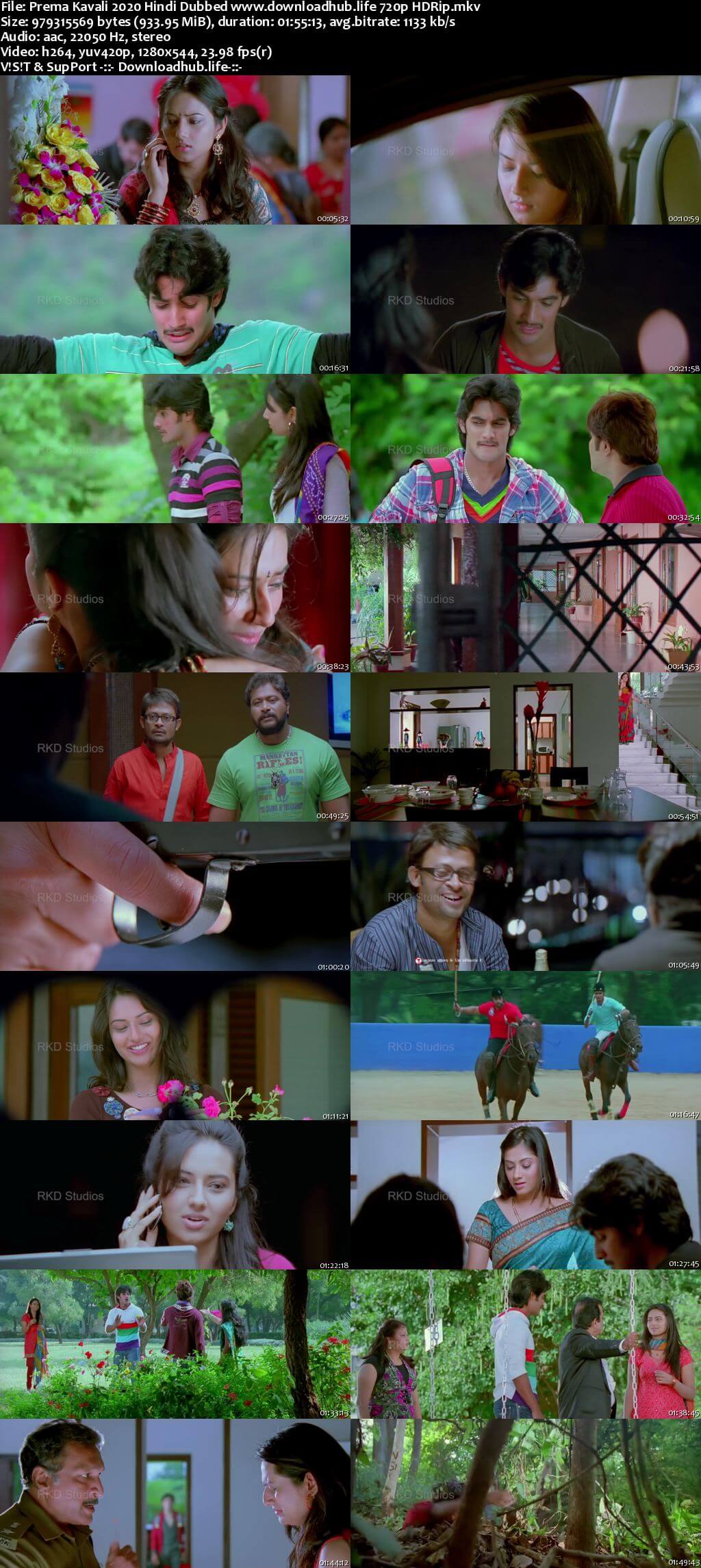 Prema Kavali 2020 Hindi Dubbed 720p HDRip x264