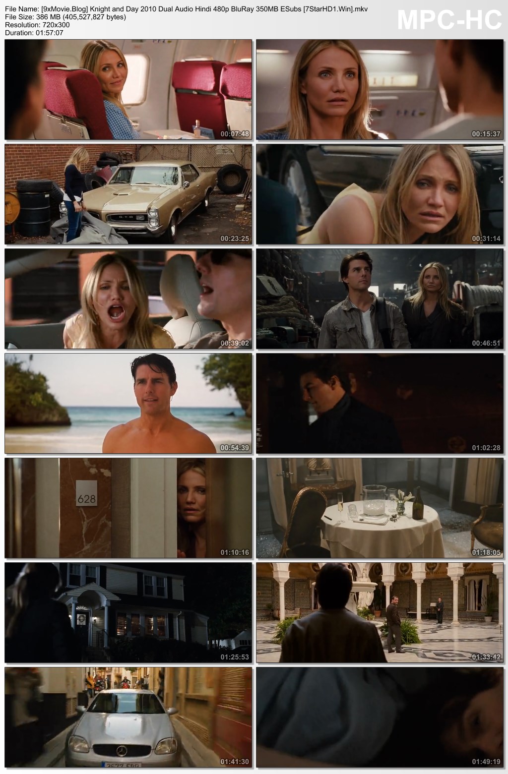 Knight and Day 2010 Dual Audio Hindi 480p BluRay x264 350MB