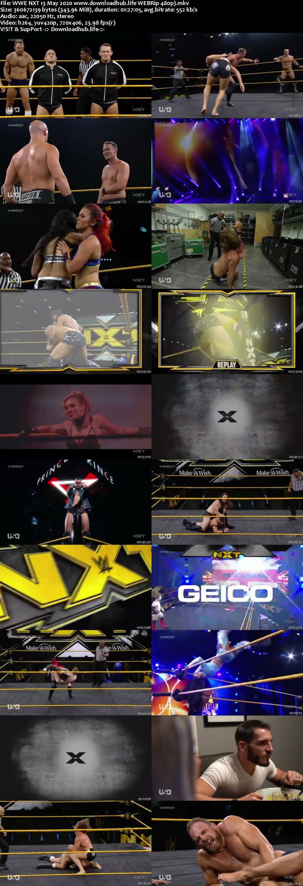 WWE NXT 13th May 2020 350MB HDTV 480p