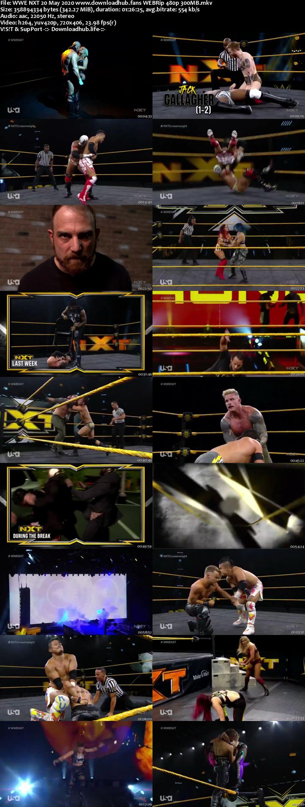 WWE NXT 20th May 2020 350MB HDTV 480p