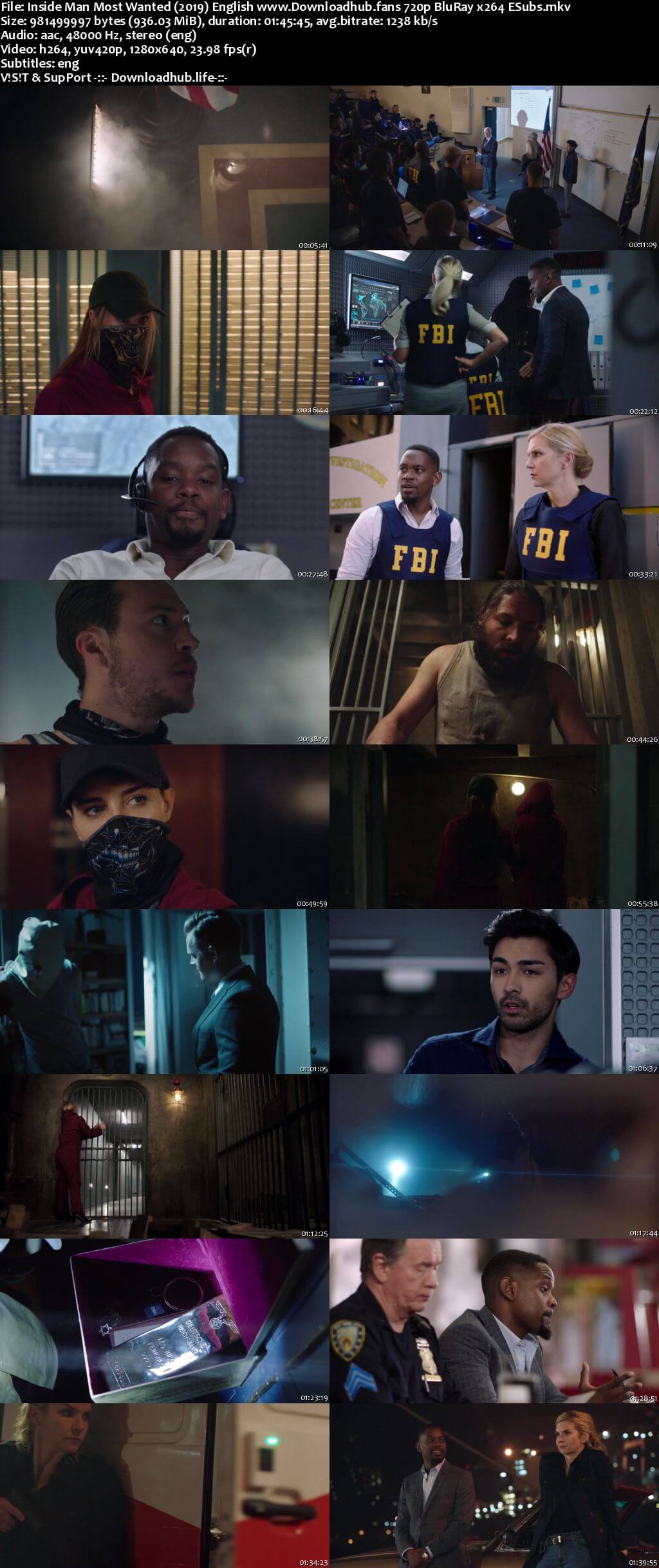 Inside Man Most Wanted 2019 English 720p Web-DL 900MB ESubs