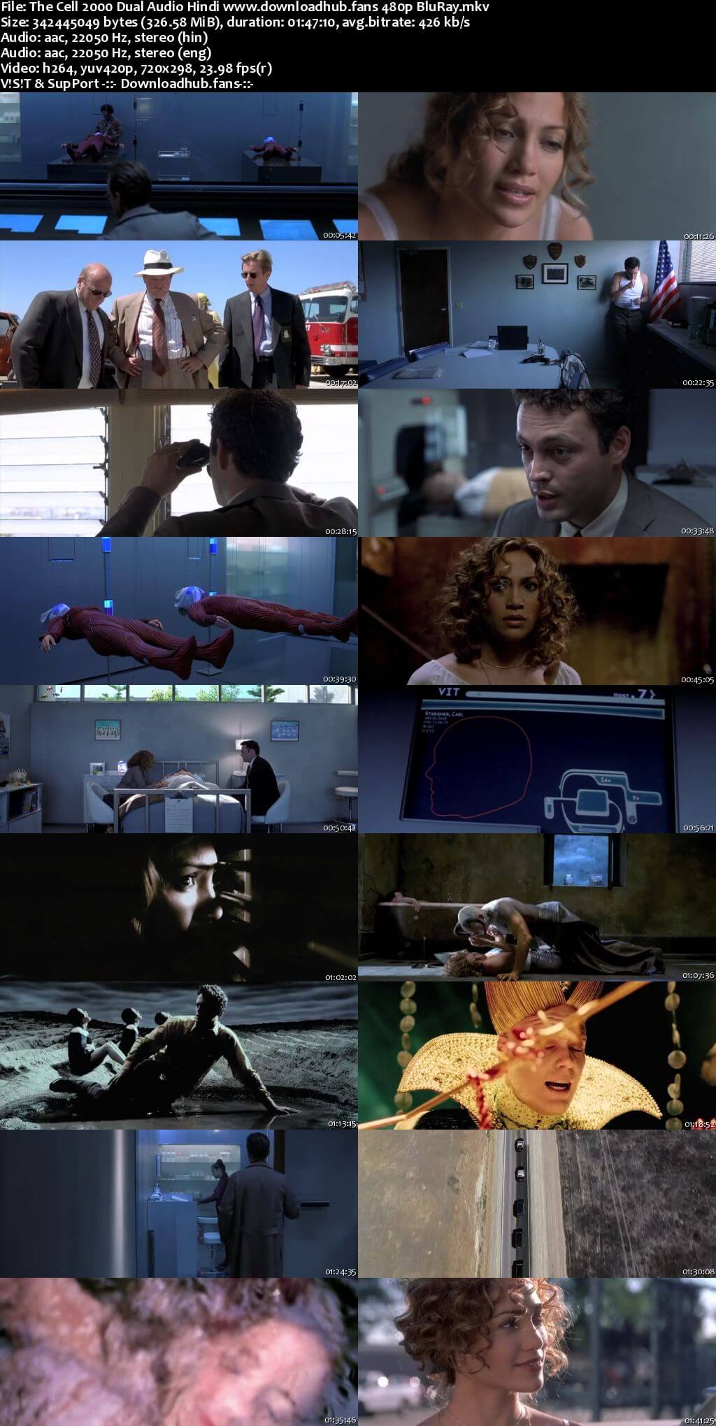 The Cell 2000 Hindi Dual Audio 300MB BluRay 480p ESubs The Cell 2000 Hindi Dual Audio 300MB BluRay 480p ESubs