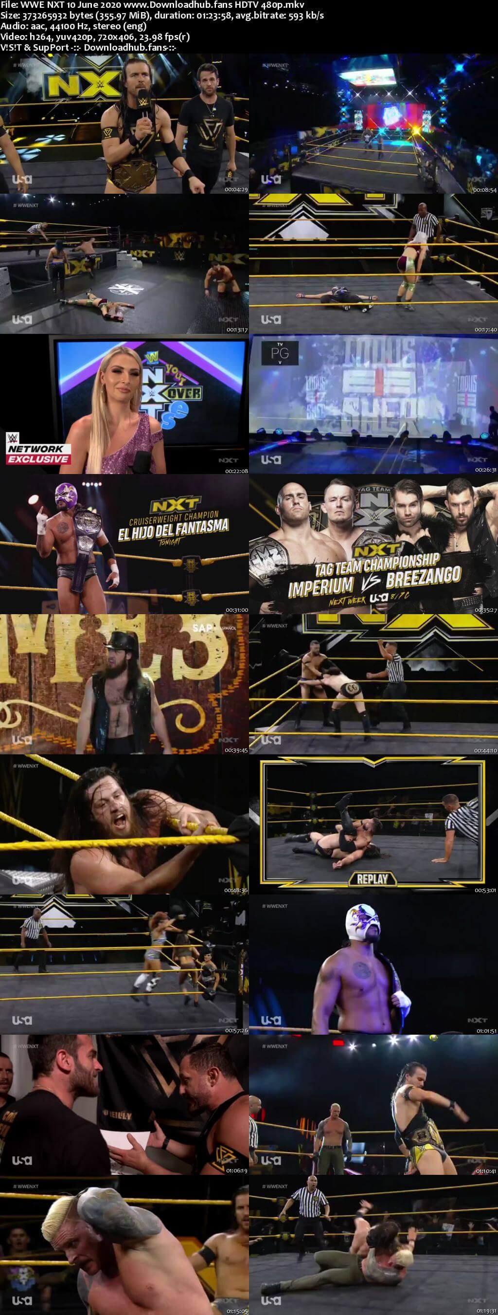 WWE NXT 10th June 2020 350MB HDTV 480p