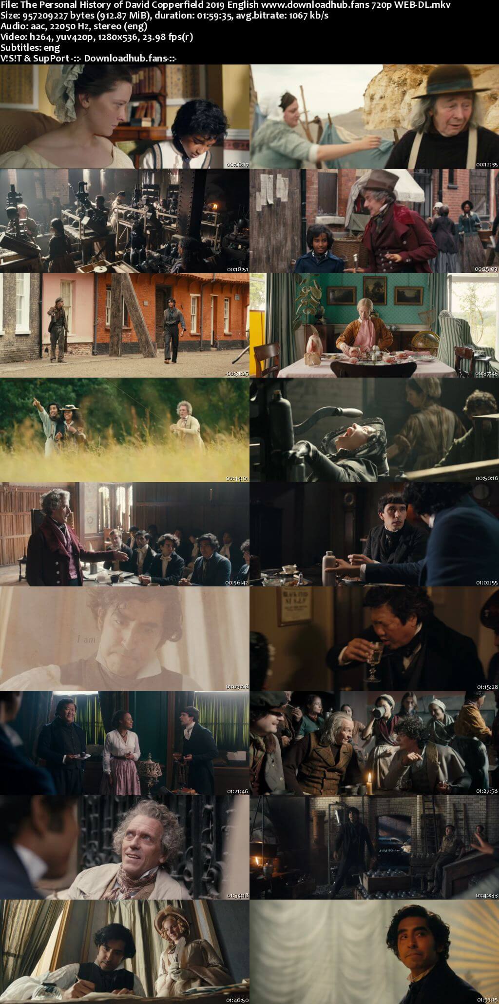 The Personal History of David Copperfield 2019 English 720p Web-DL 900MB ESubs