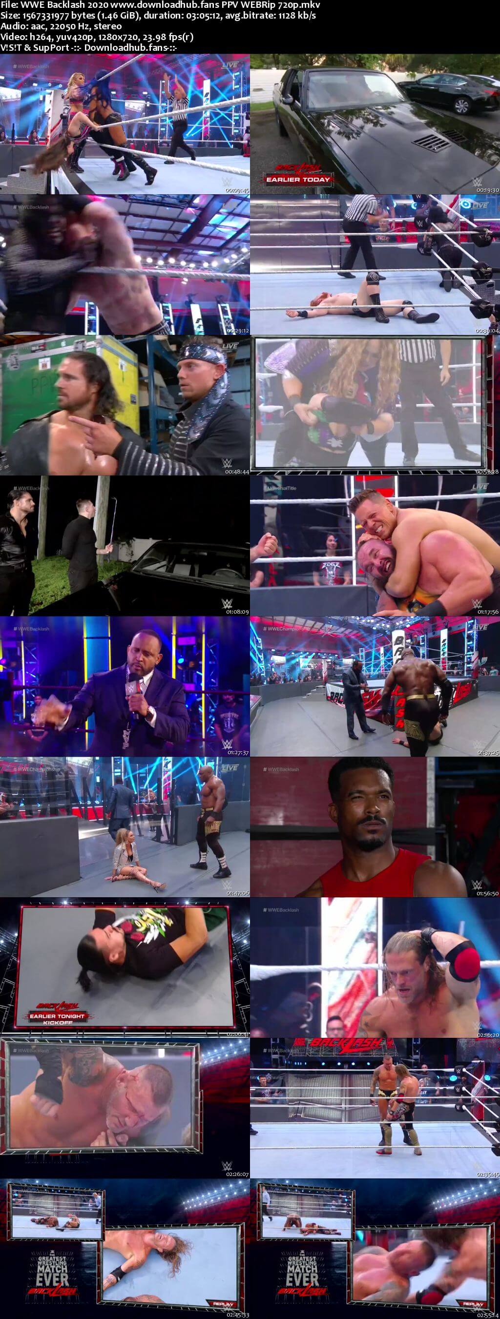 WWE Backlash 14th June 2020 720p 700MB PPV WEBRip 480p