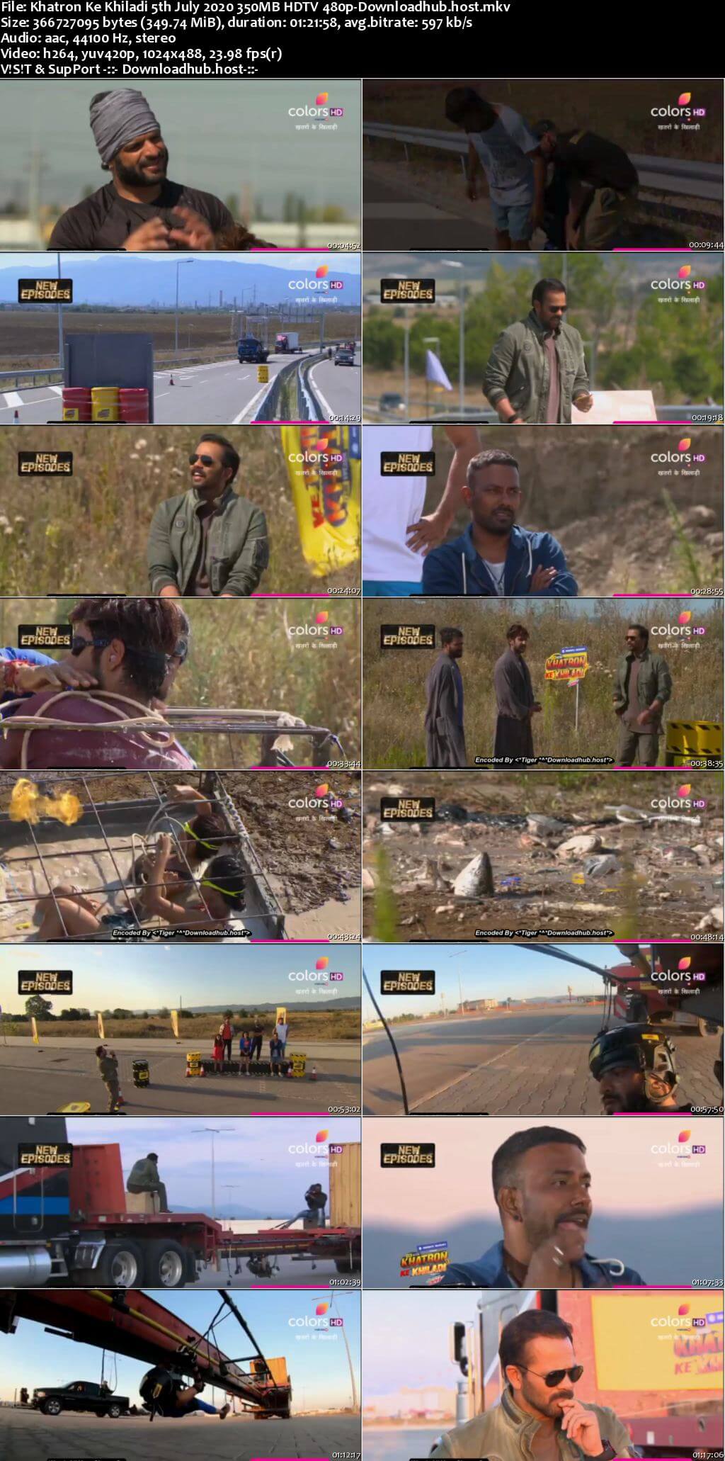 Khatron Ke Khiladi 5th July 2020 350MB HDTV 480p