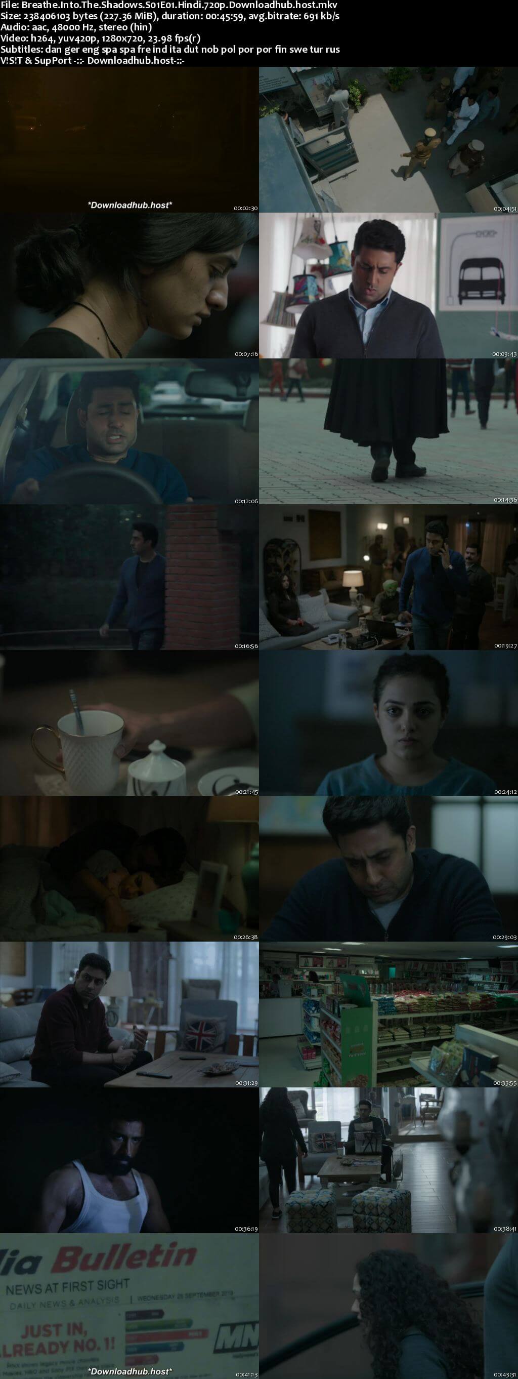 Breathe Into the Shadows 2020 Hindi Season 01 Complete 720p HDRip MSubs