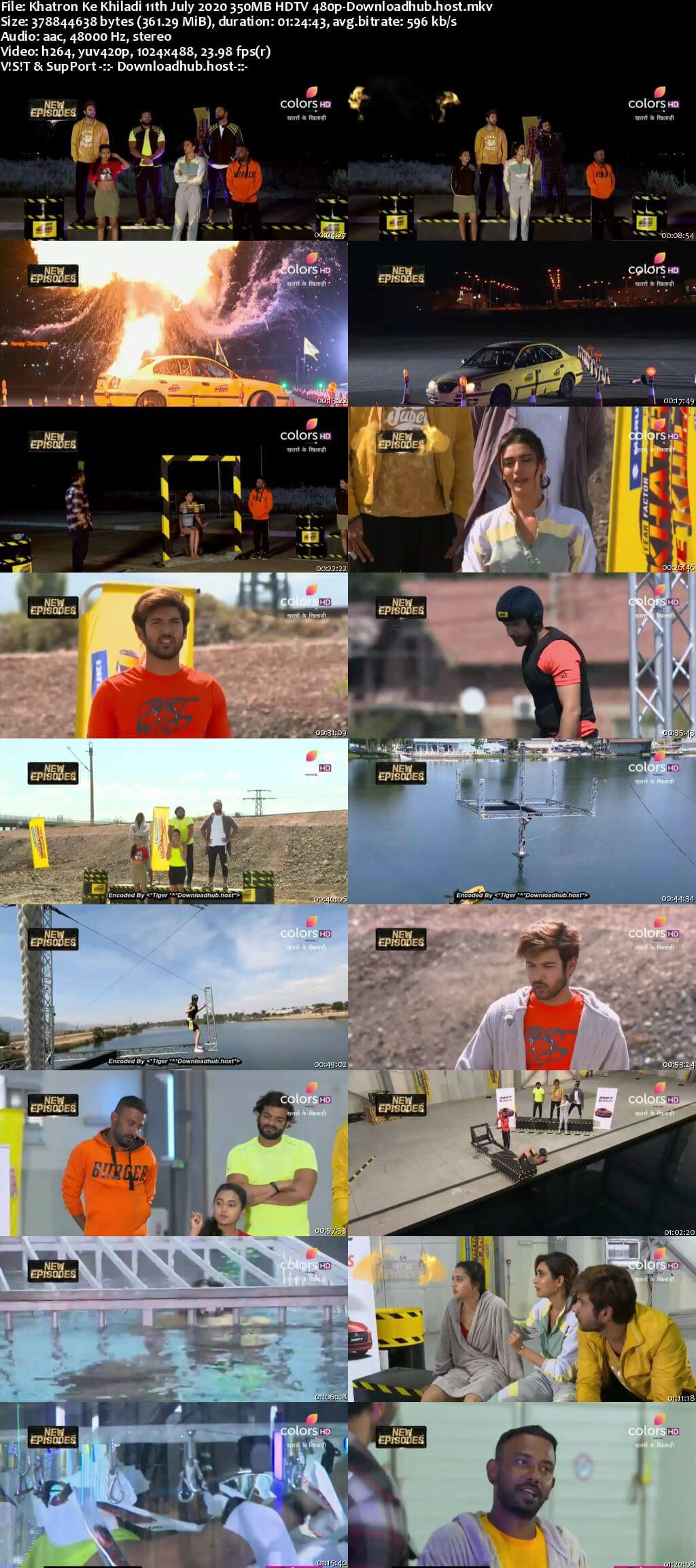 Khatron Ke Khiladi 11th July 2020 350MB HDTV 480p