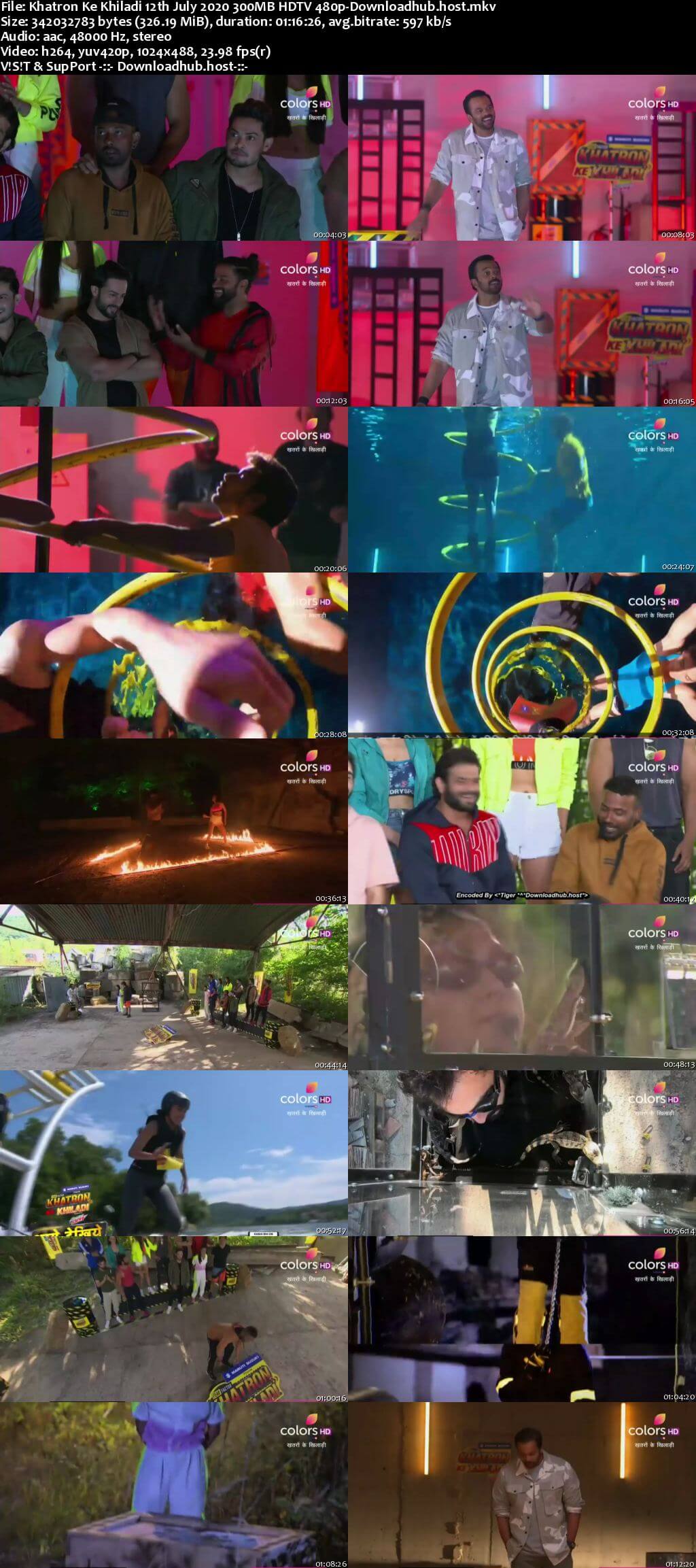 Khatron Ke Khiladi 12th July 2020 300MB HDTV 480p