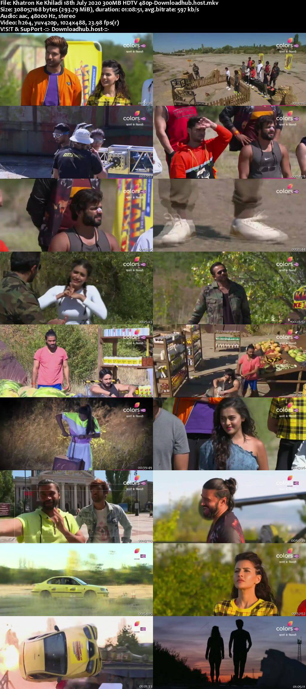 Khatron Ke Khiladi 18th July 2020 300MB HDTV 480p