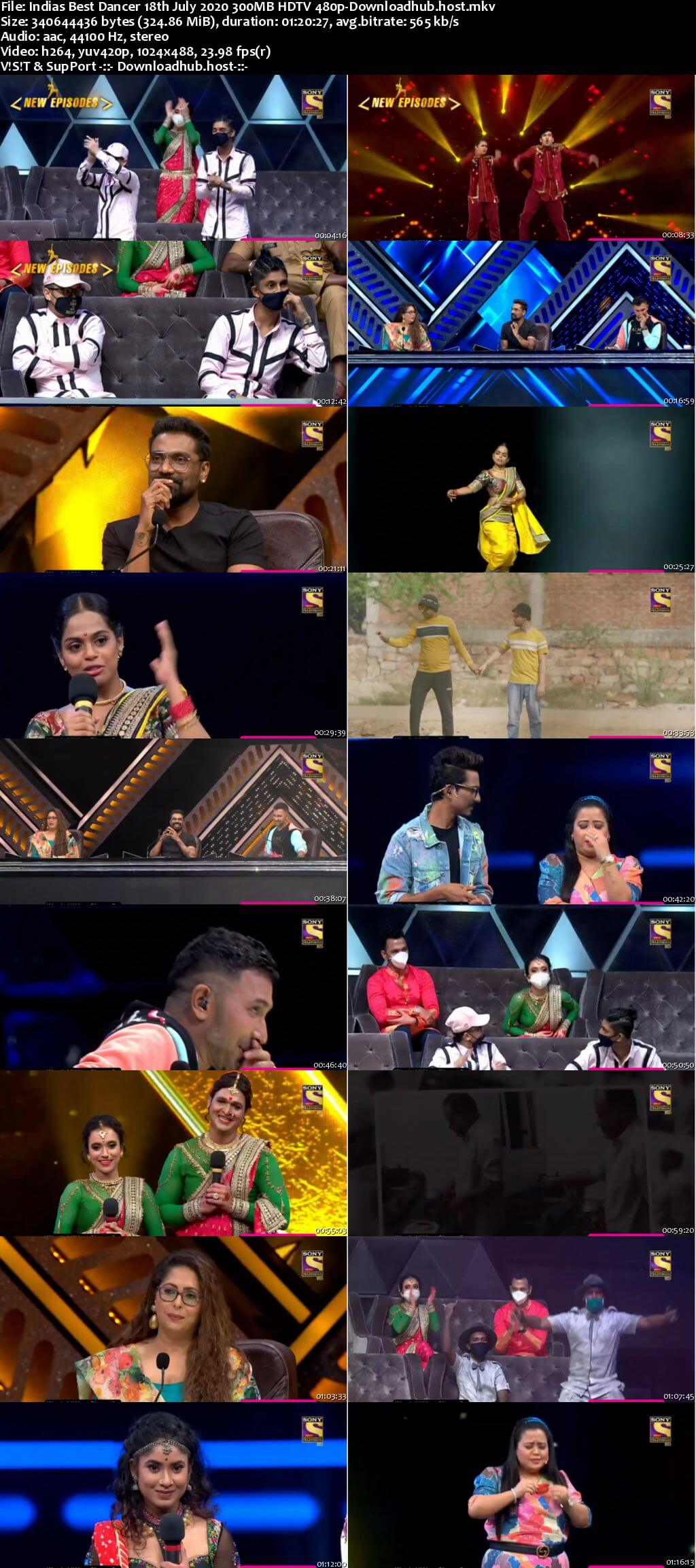 Indias Best Dancer 18 July 2020 Episode 11 HDTV 480p