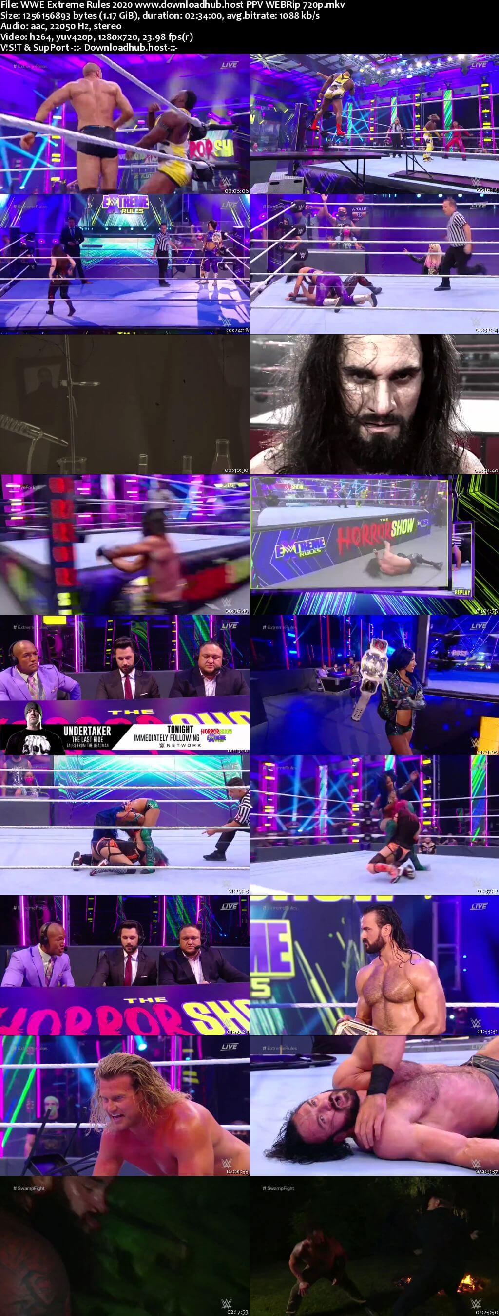 WWE Extreme Rules 19th July 2020 720p 550MB PPV WEBRip 480p