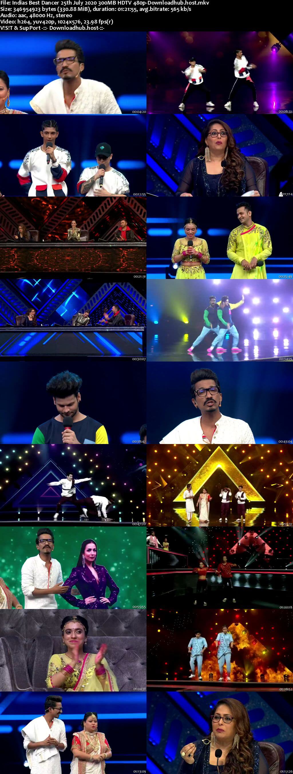 Indias Best Dancer 25 July 2020 Episode 13 HDTV 480p