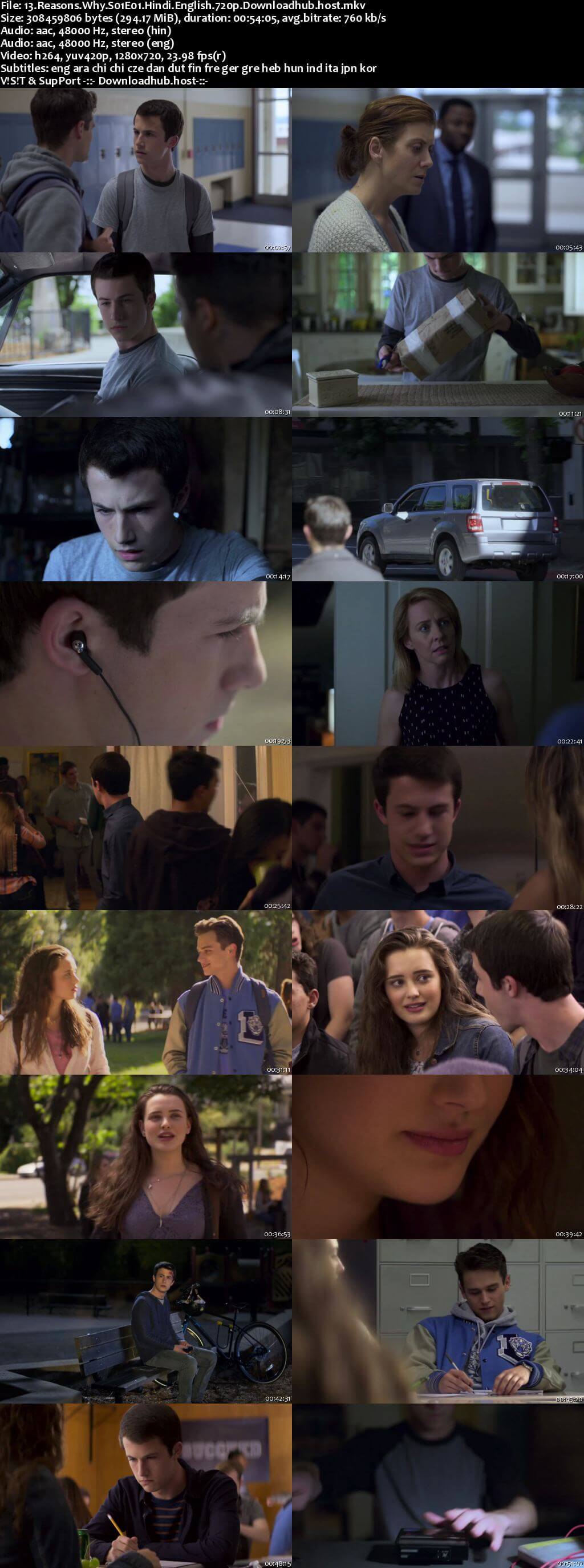 13 Reasons Why S01 Complete Hindi Dual Audio 720p Web-DL MSubs