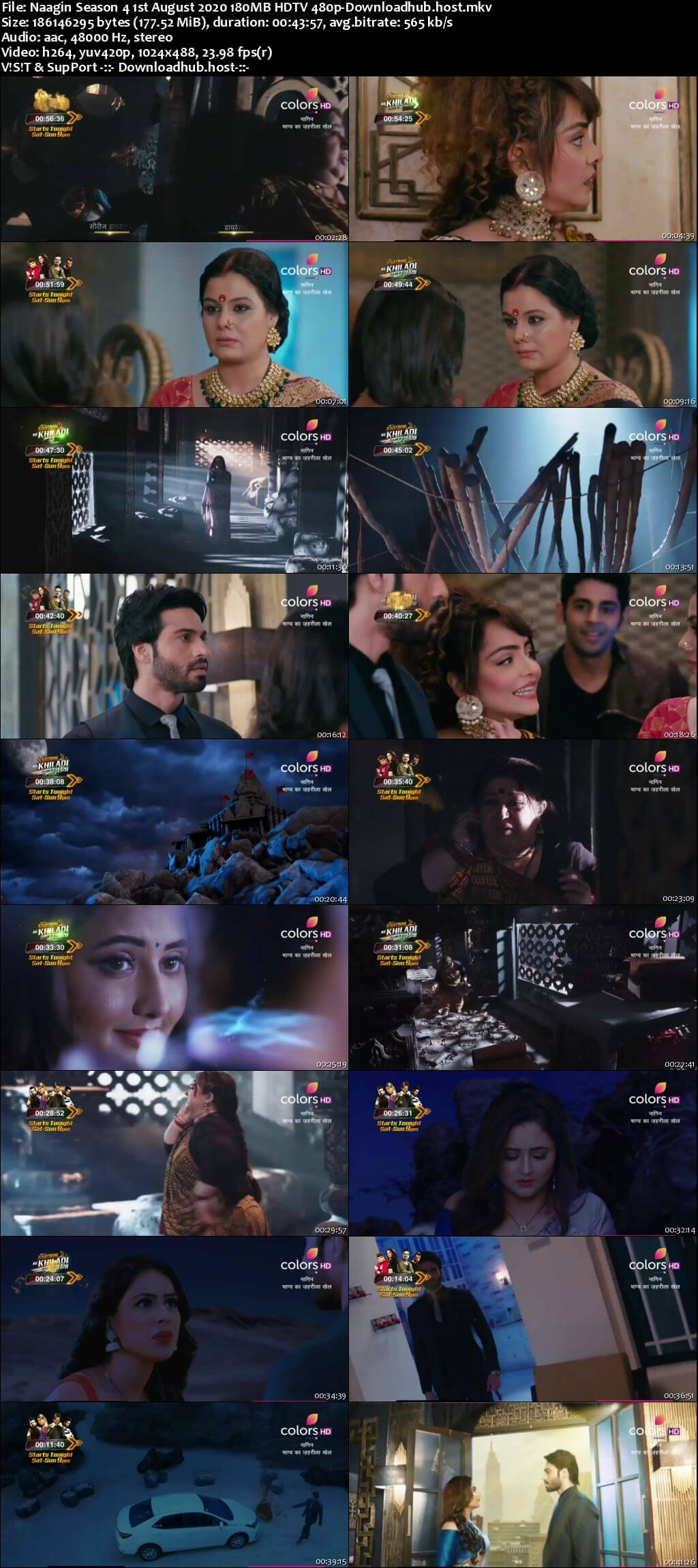 Naagin Season 4 1st August 2020 180MB HDTV 480p