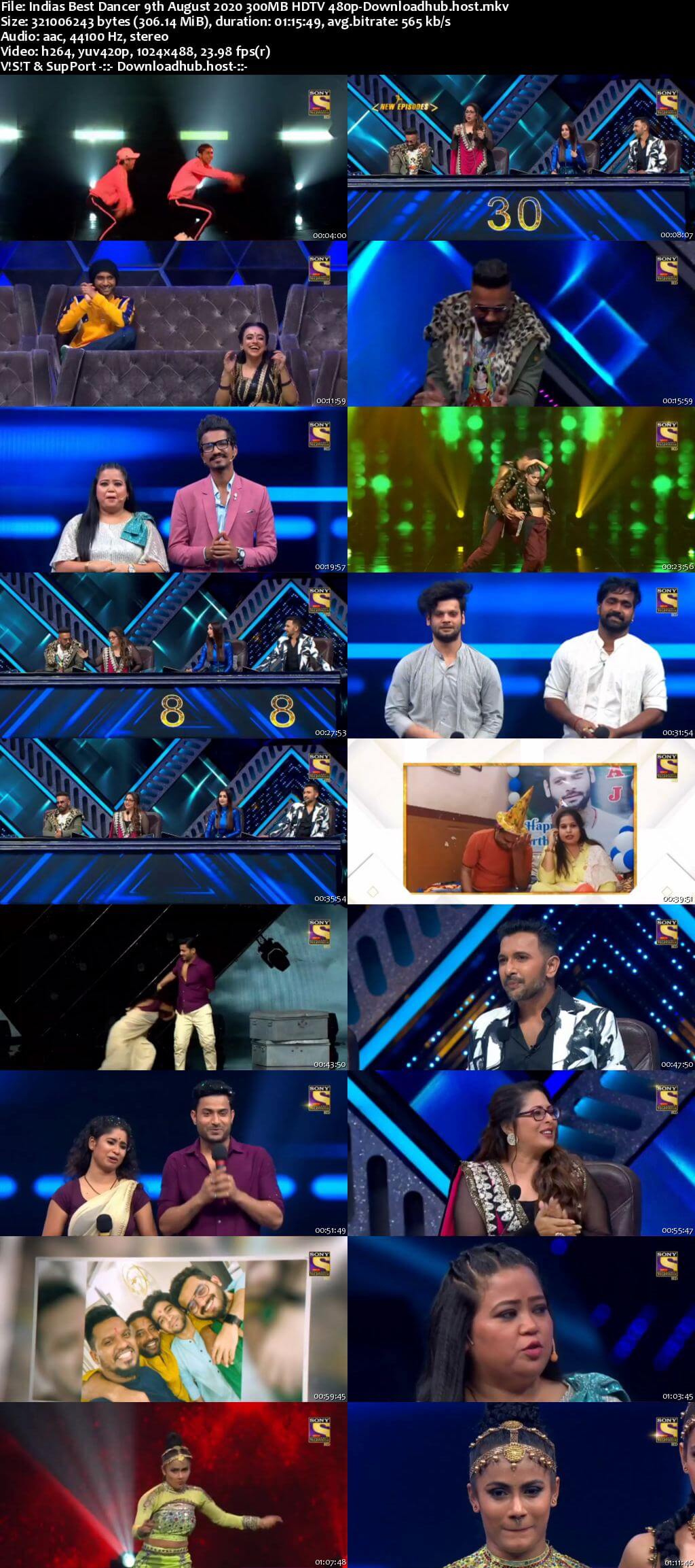 Indias Best Dancer 09 August 2020 Episode 18 HDTV 480p