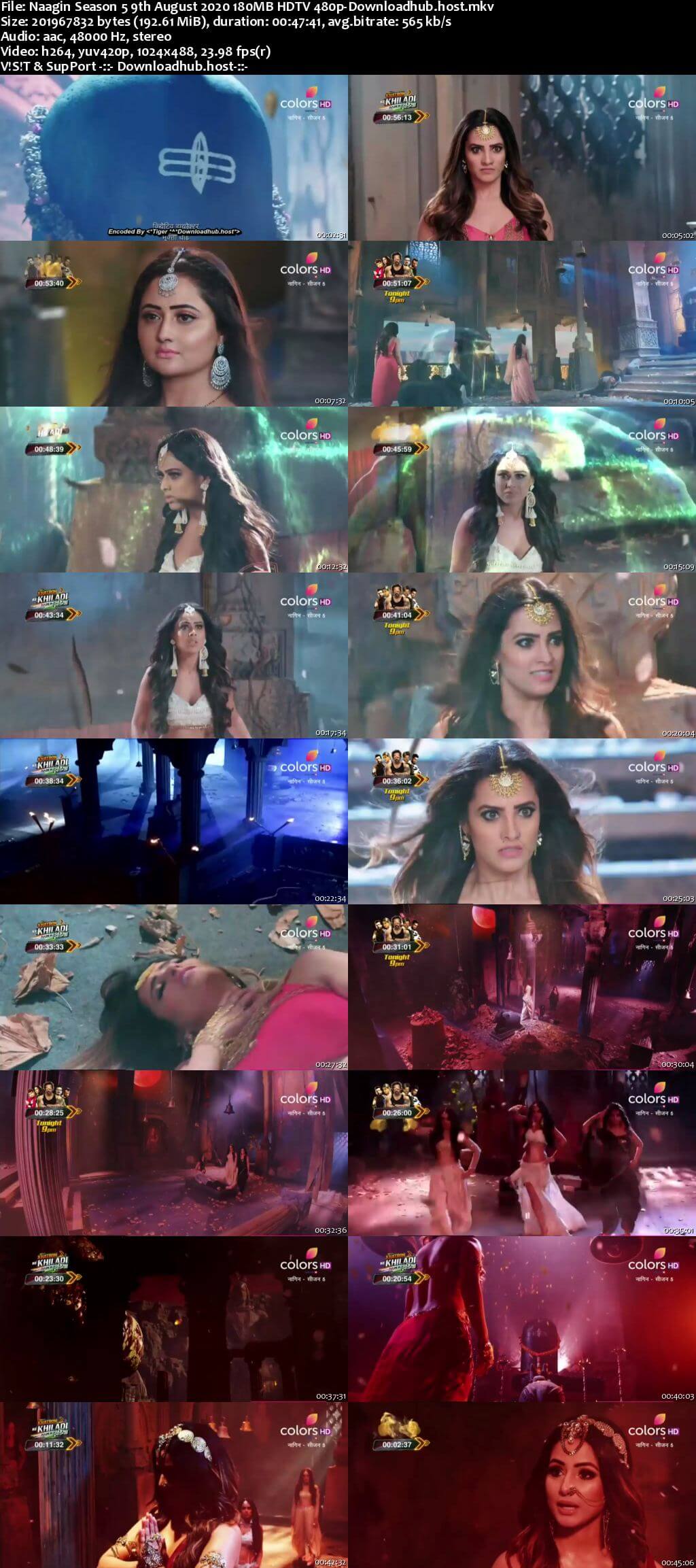 Naagin Season 5 9th August 2020 180MB HDTV 480p