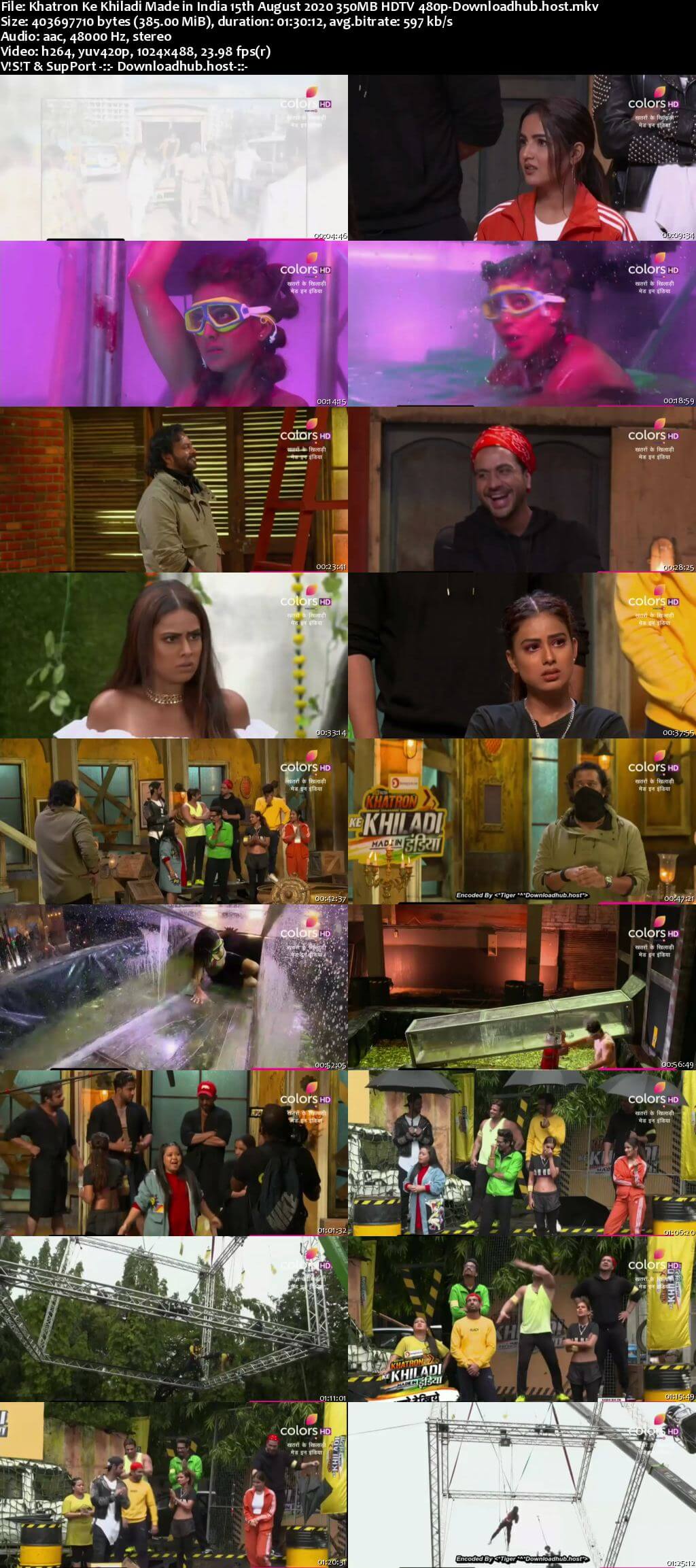 Khatron Ke Khiladi Made in India 15 August 2020 Episode 05 HDTV 480p