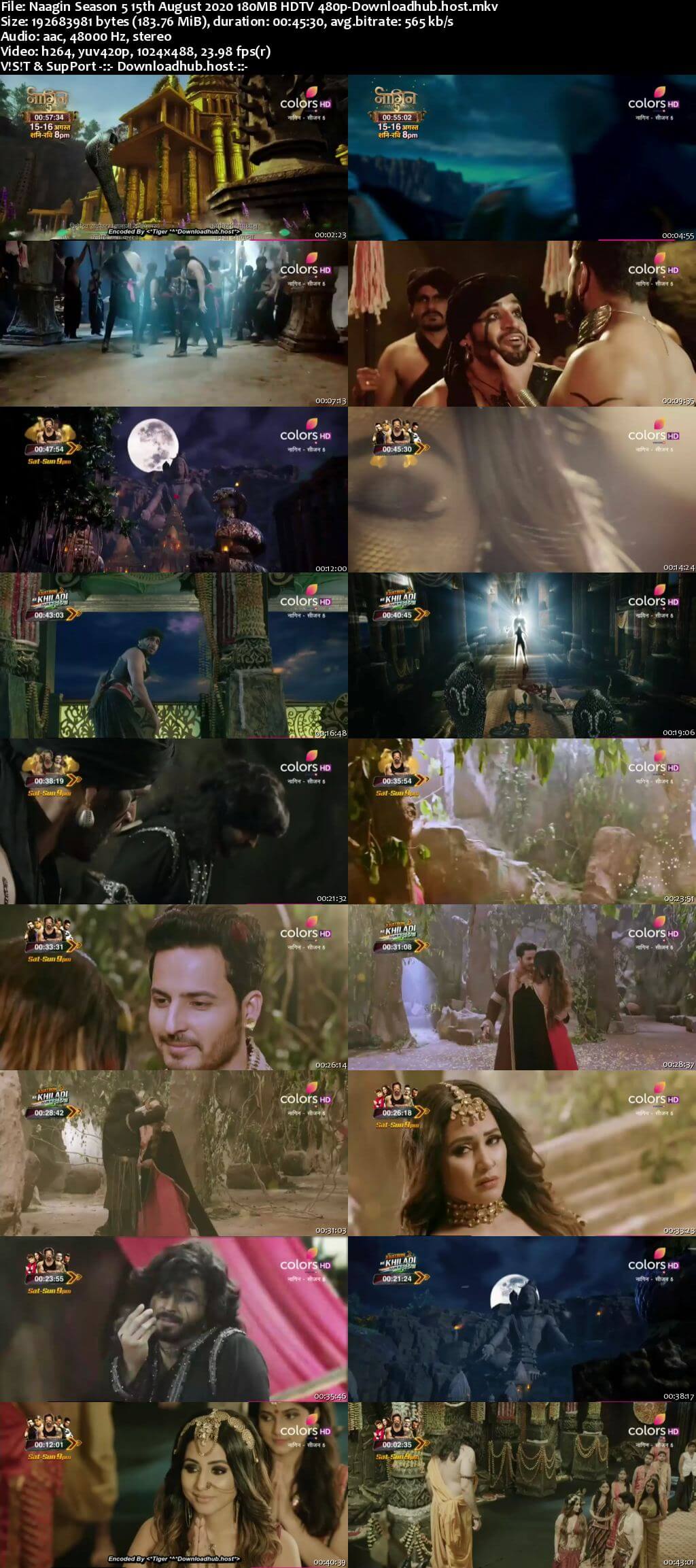 Naagin Season 5 15th August 2020 180MB HDTV 480p