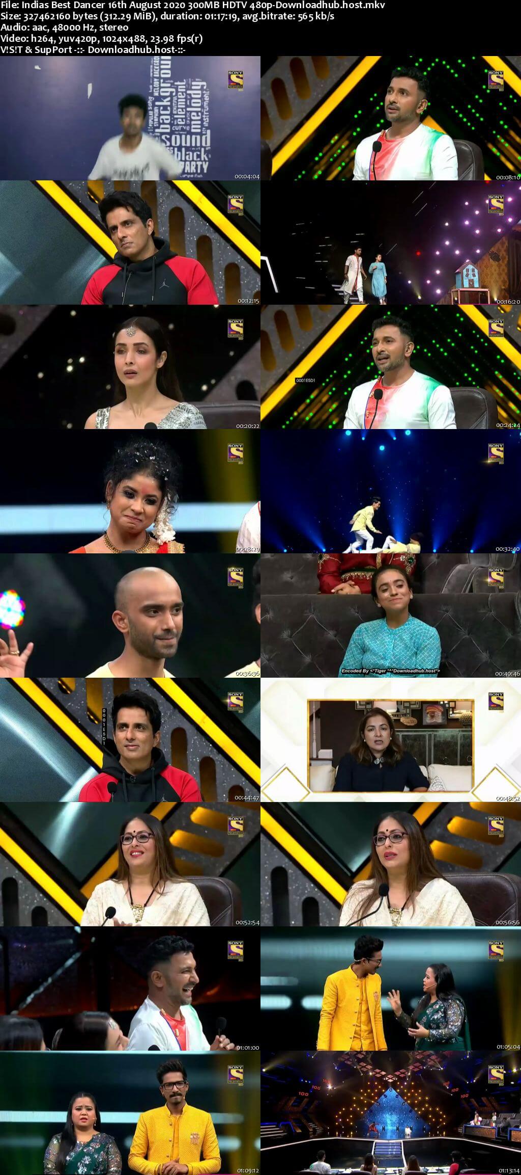 Indias Best Dancer 16 August 2020 Episode 20 HDTV 480p