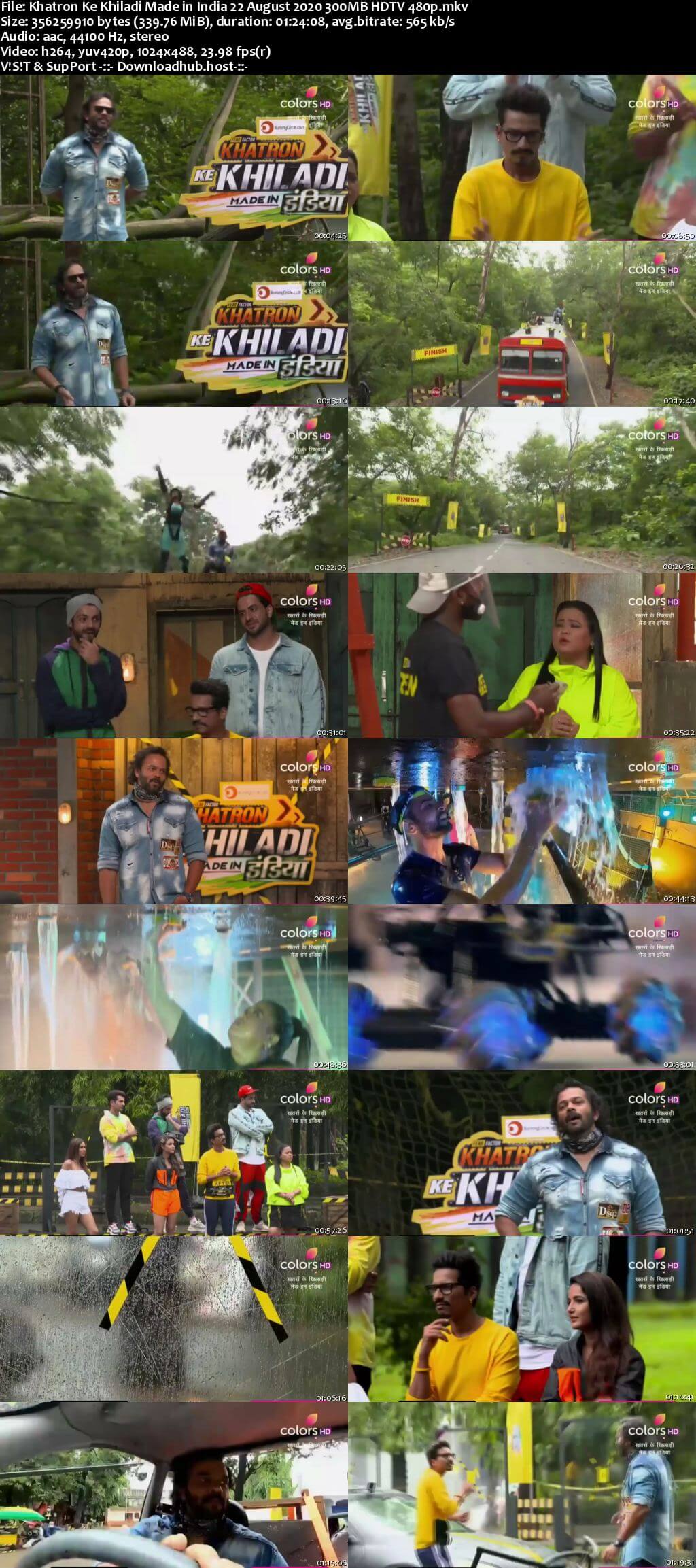 Khatron Ke Khiladi Made in India 22 August 2020 Episode 07 HDTV 480p