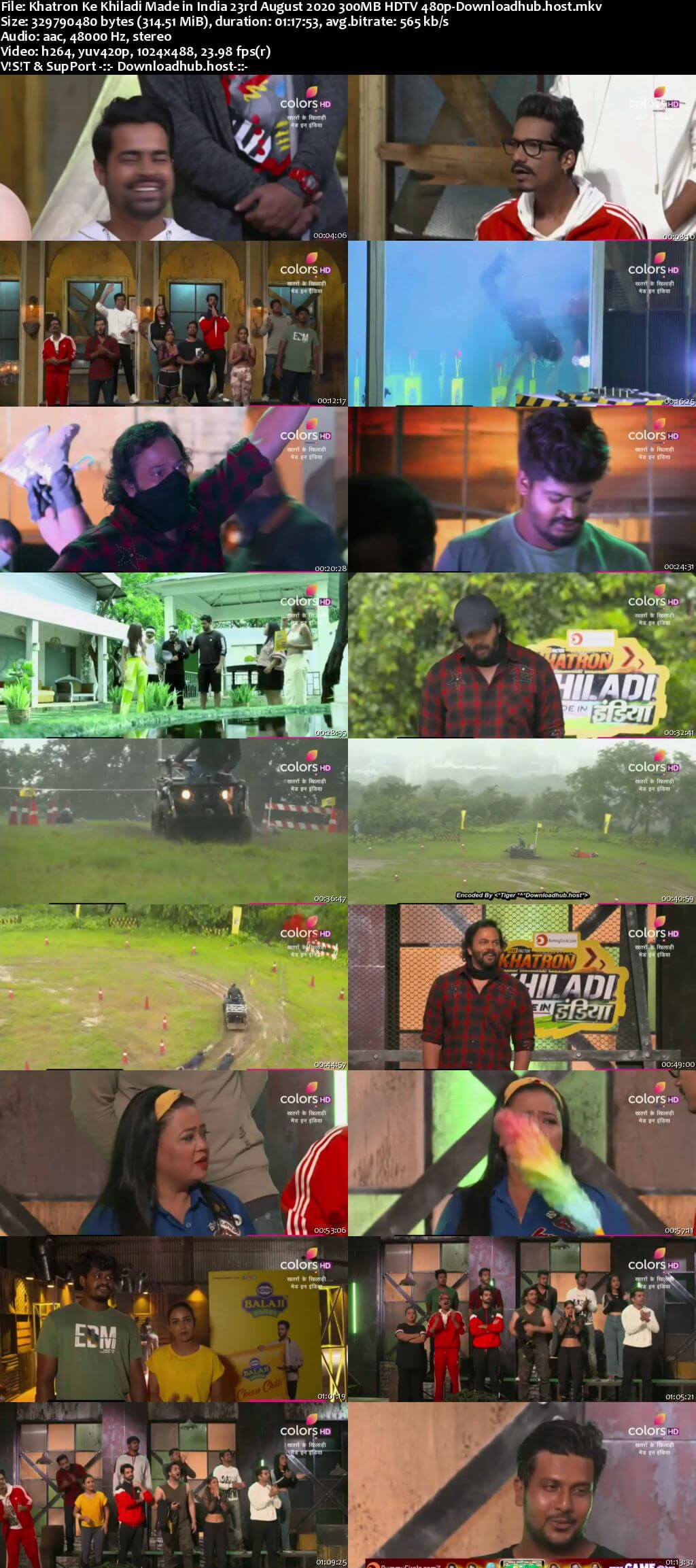 Khatron Ke Khiladi Made in India 23 August 2020 Episode 08 HDTV 480p