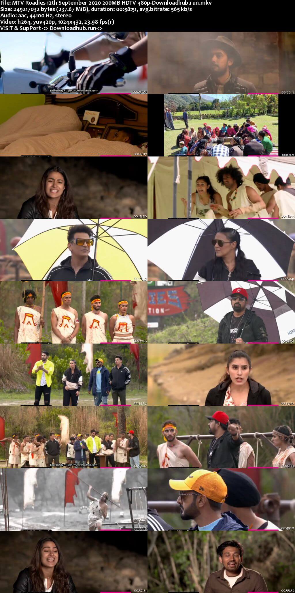 MTV Roadies 12th September 2020 200MB HDTV 480p