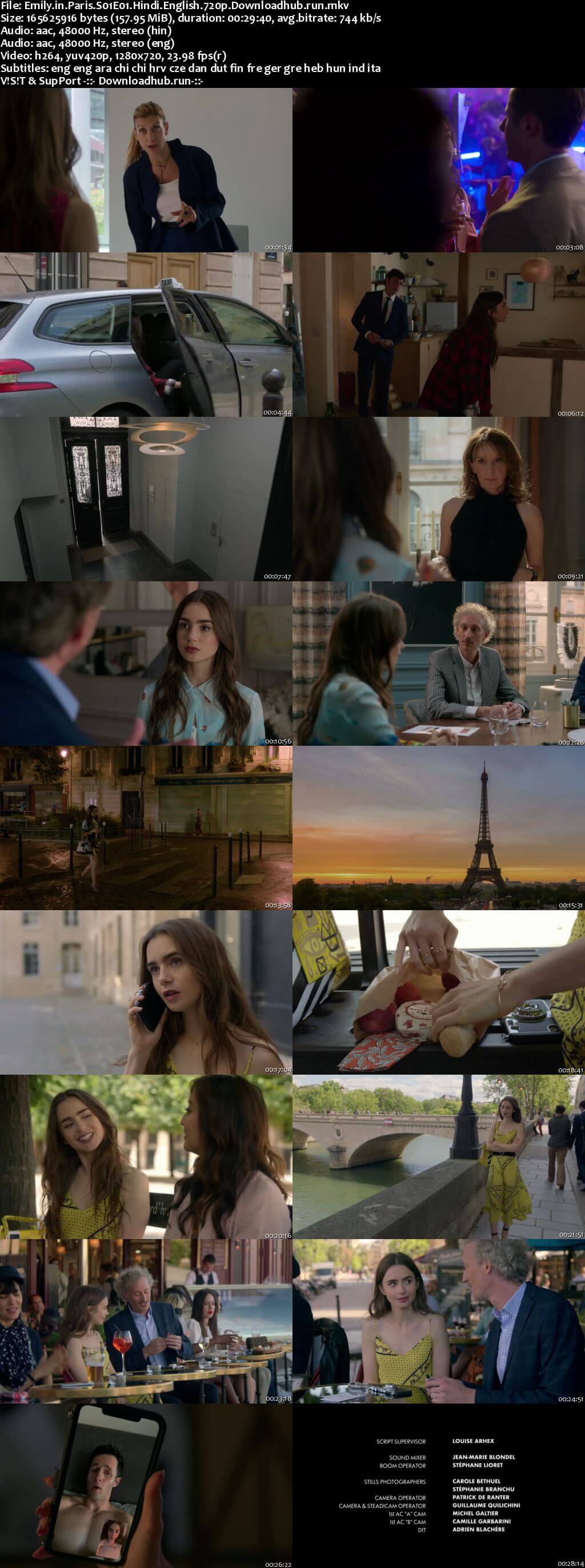 Emily in Paris 2020 S01 Complete Hindi Dual Audio 720p Web-DL MSubs