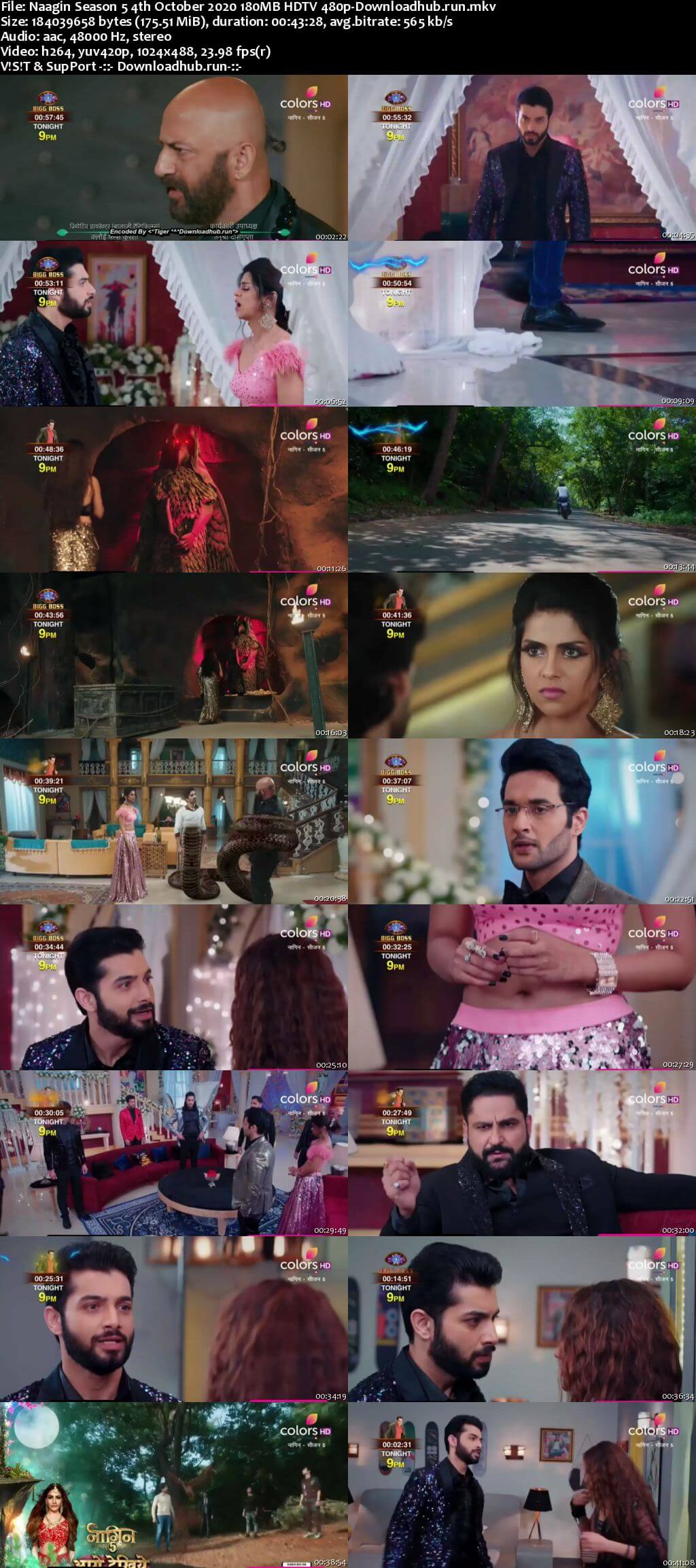 Naagin Season 5 4th October 2020 180MB HDTV 480p