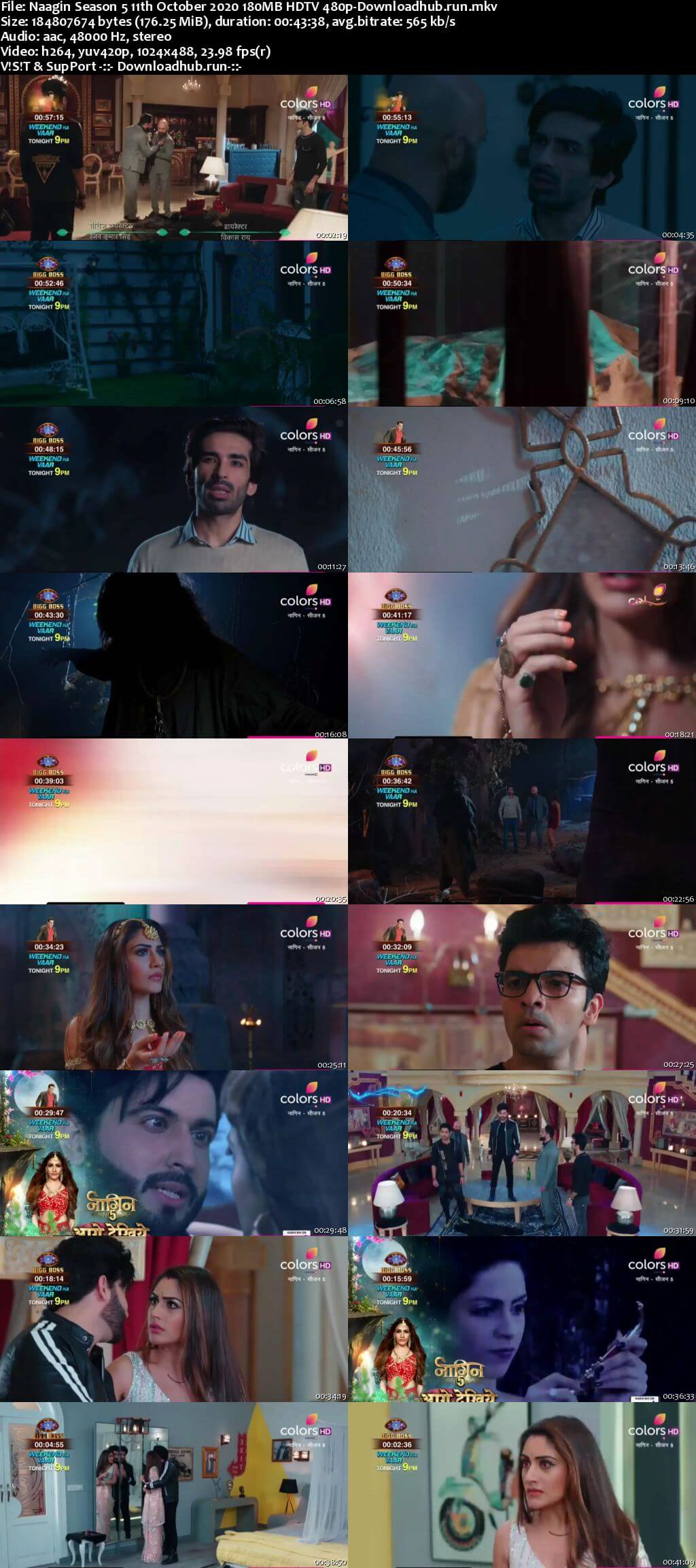 Naagin Season 5 11th October 2020 180MB HDTV 480p