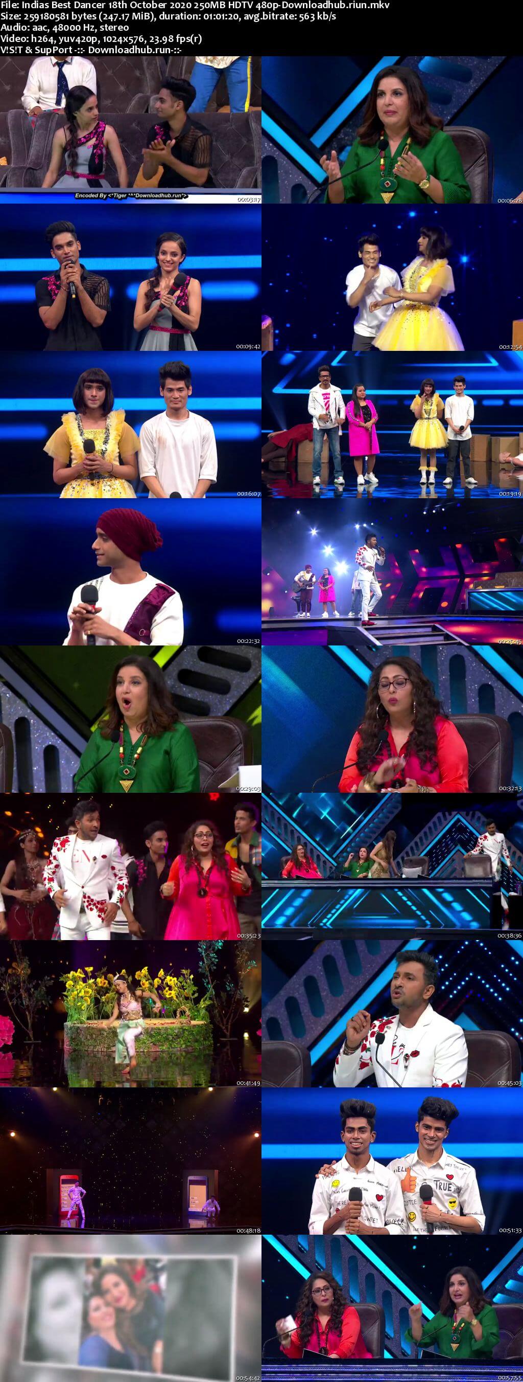 Indias Best Dancer 18 October 2020 Episode 38 HDTV 480p