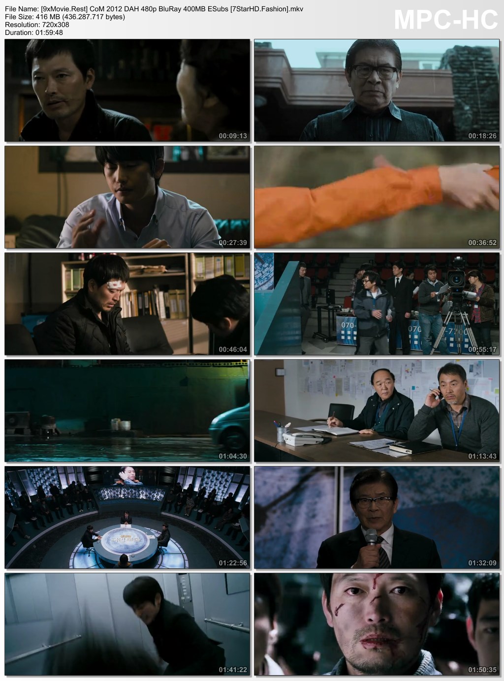 Confession of Murder 2012 Dual Audio Hindi 480p BluRay x264 400MB ESubs