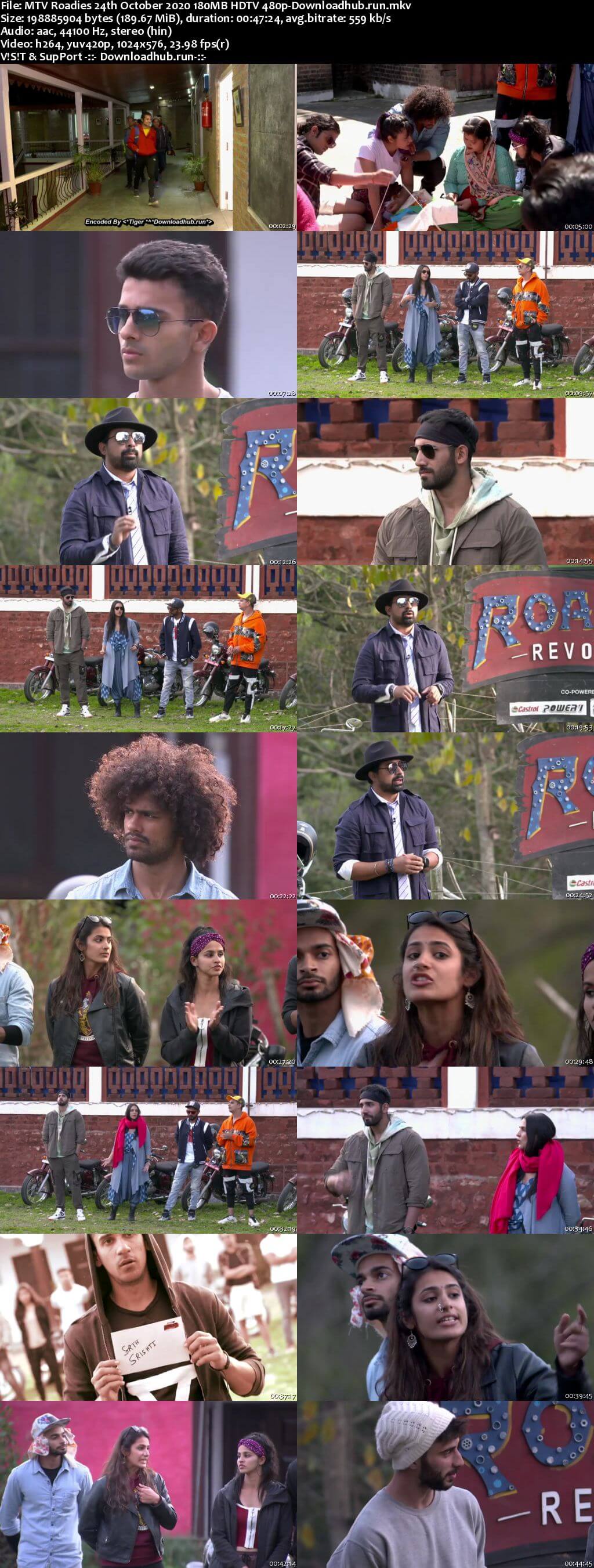 MTV Roadies 24th October 2020 180MB HDTV 480pp