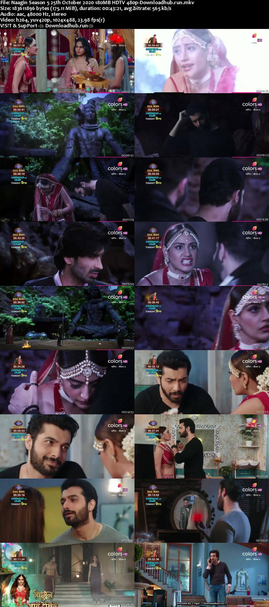 Naagin Season 5 25th October 2020 180MB HDTV 480p