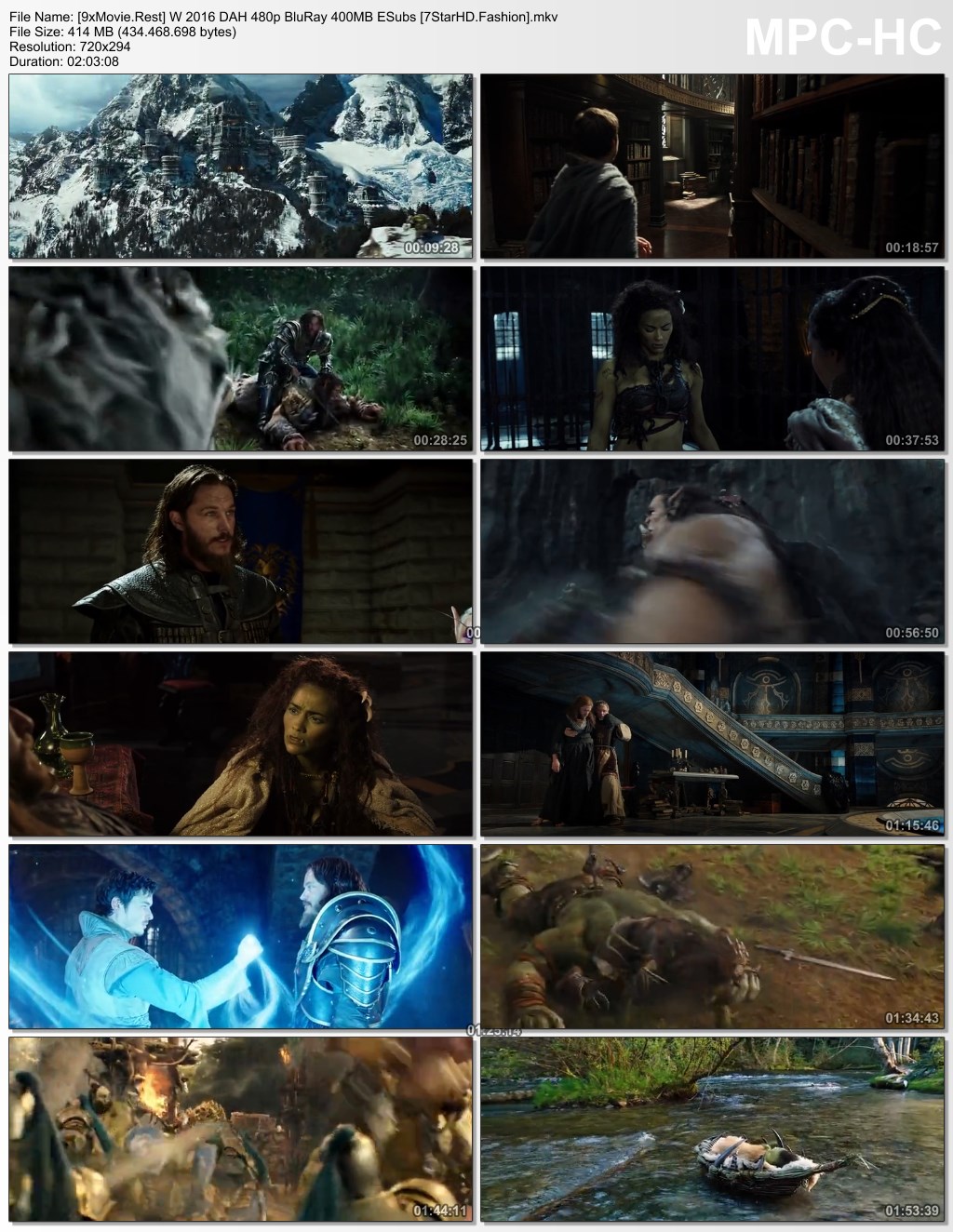 Warcraft 2016 Dual Audio Hindi 480p BluRay x264 400MB ESubs