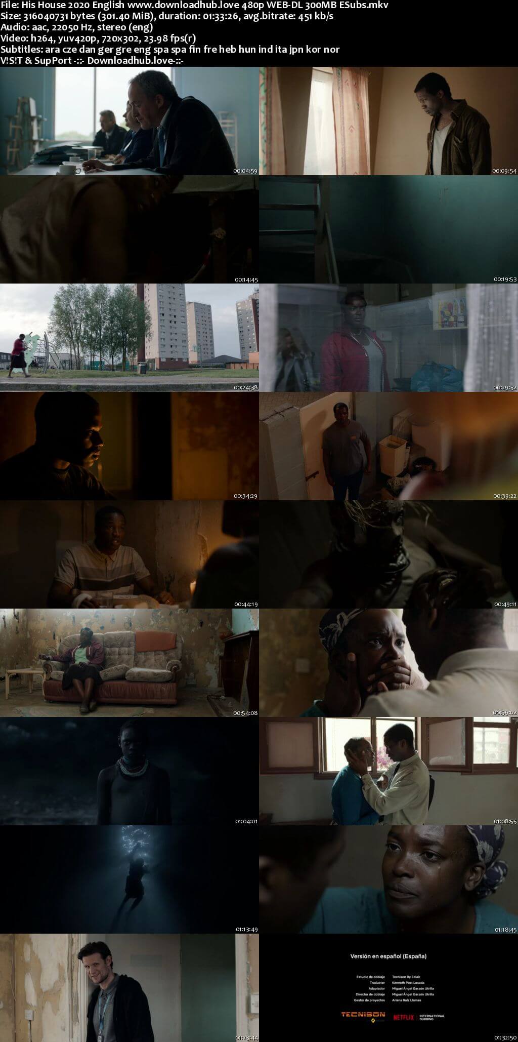 His House 2020 English 300MB Web-DL 480p MSubs