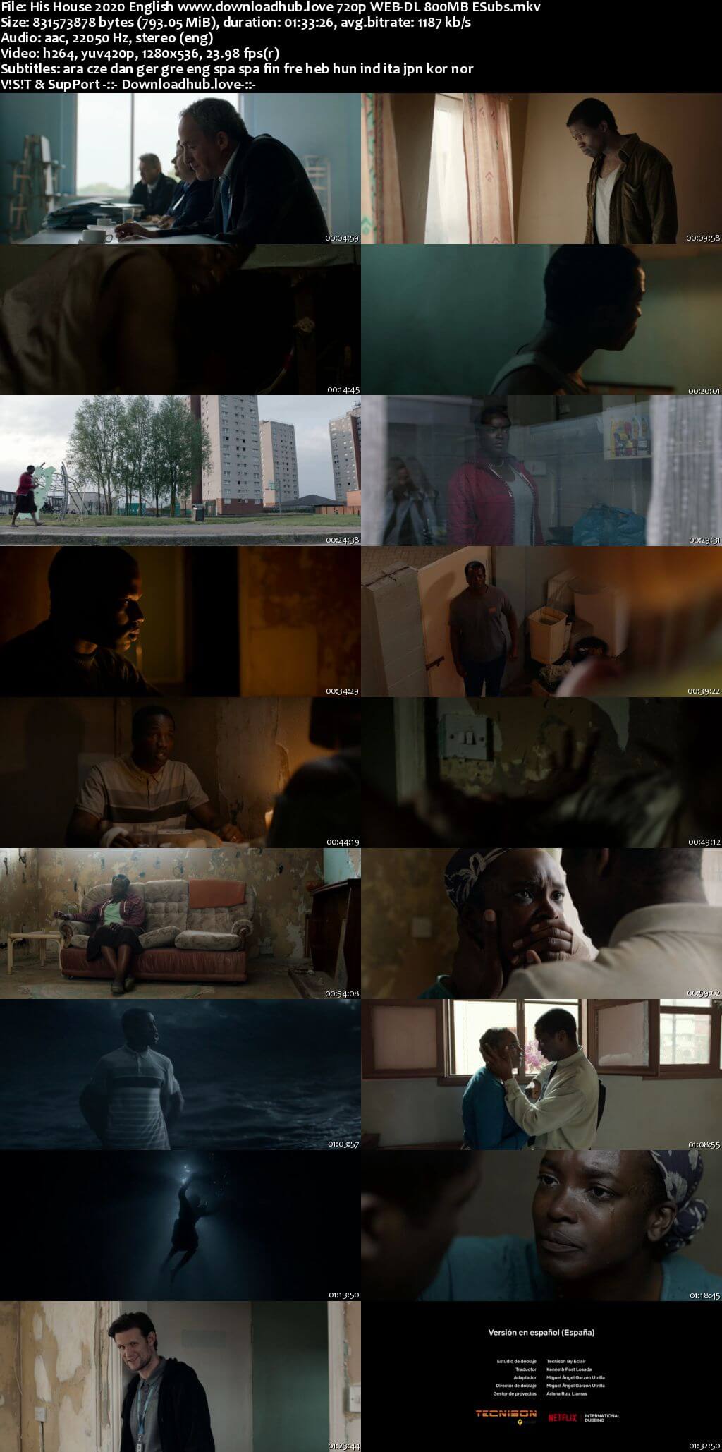 His House 2020 English 720p Web-DL 800MB MSubs