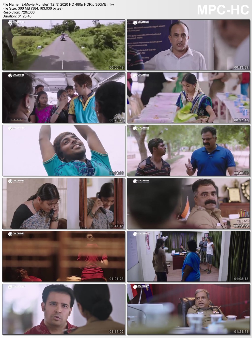 Tejasvini 2 (Naachiyaar) 2020 Hindi Dubbed 480p HDRip x264 350MB