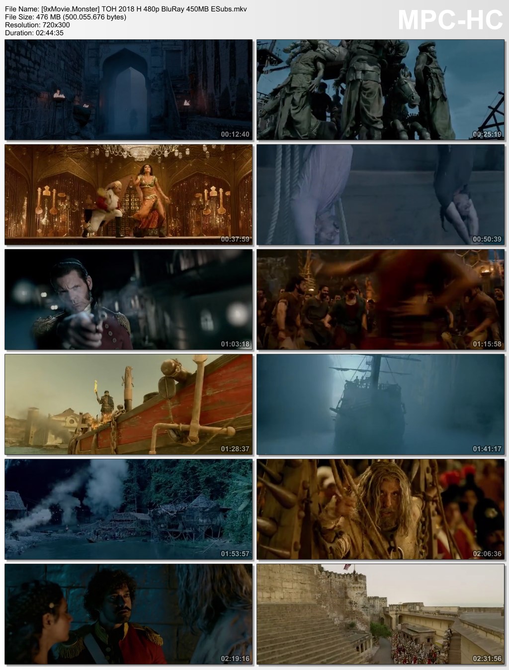 Thugs Of Hindostan 2018 Hindi 480p BluRay x264 450MB ESubs