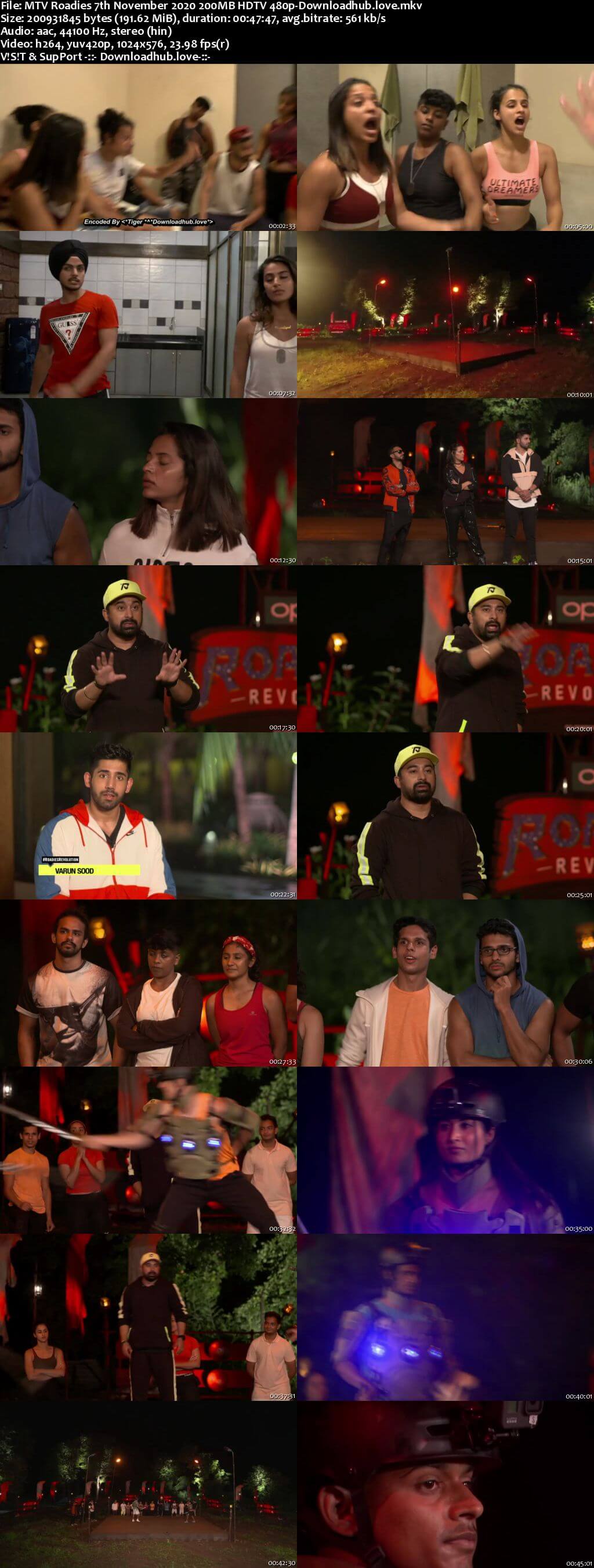 MTV Roadies 7th November 2020 200MB HDTV 480p