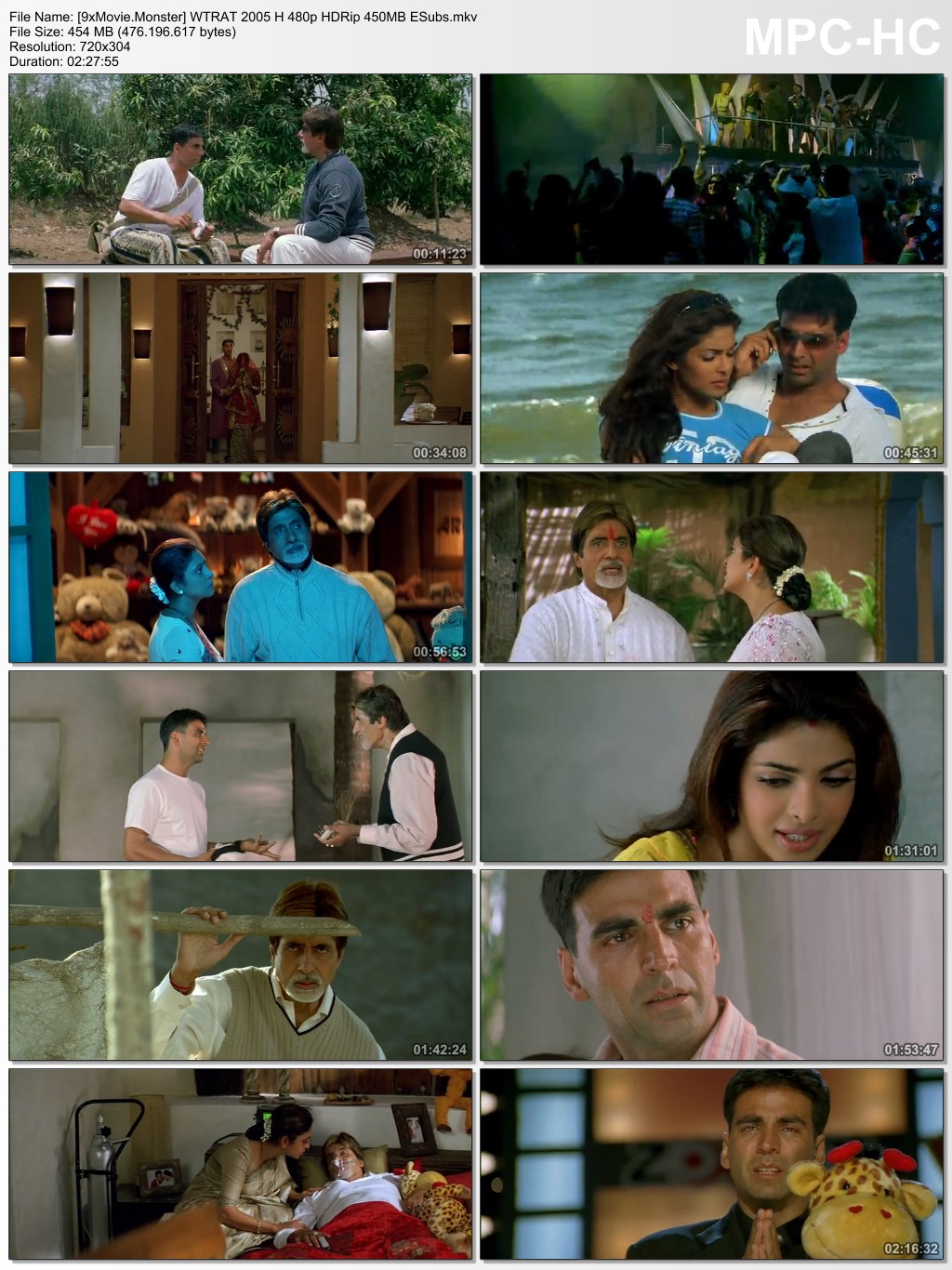 Waqt The Race Against Time 2005 Hindi 480p HDRip x264 450MB ESubs