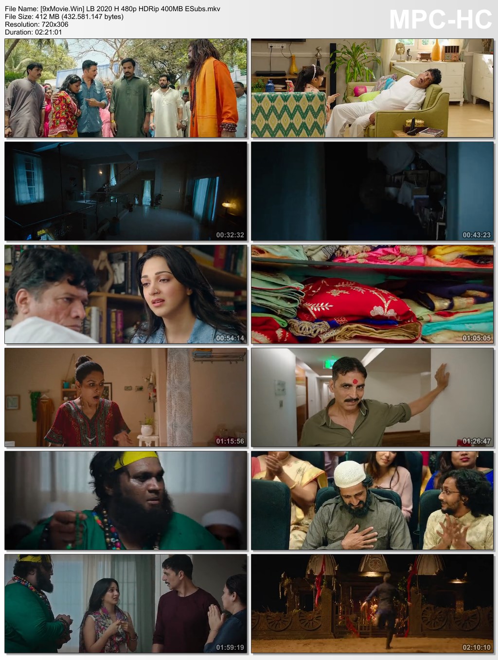 Laxmmi Bomb 2020 Hindi 480p HDRip x264 400MB ESubs