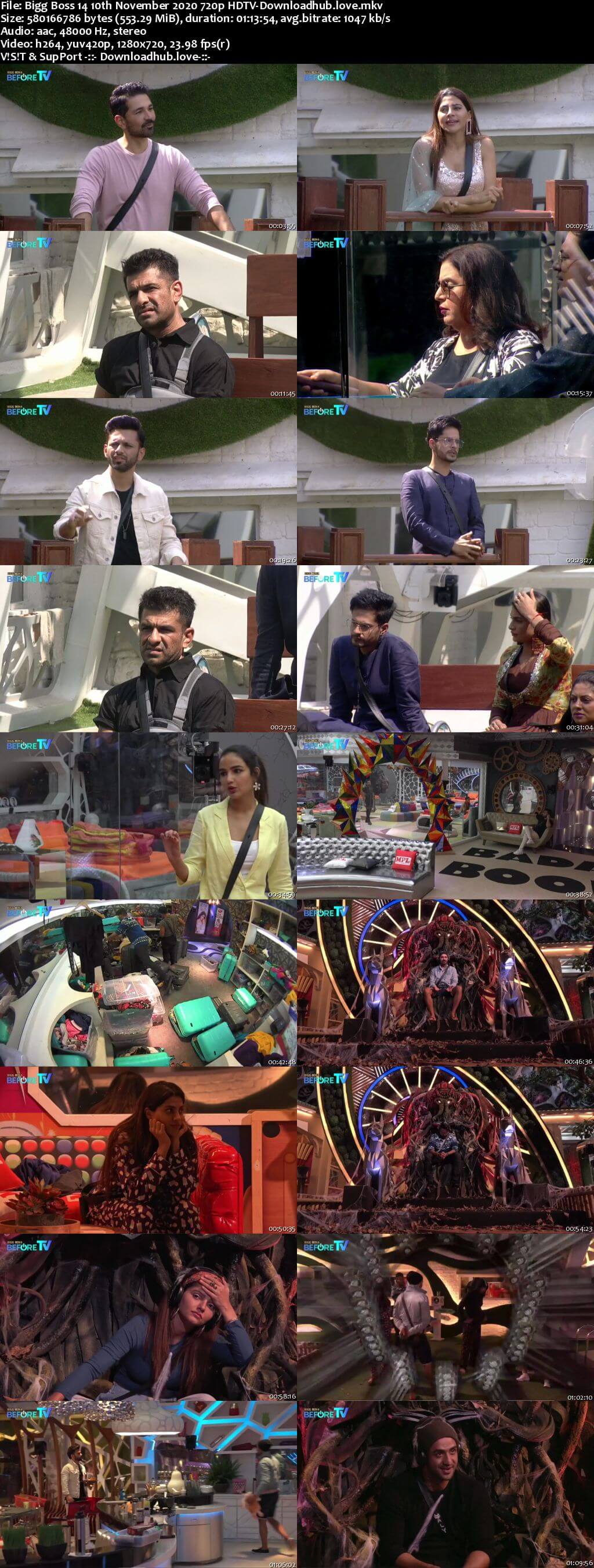 Bigg Boss 14 10th November 2020 Episode 38 720p 480p HDTV