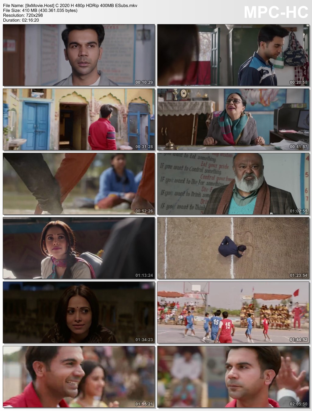 Chhalaang 2020 Hindi 480p HDRip x264 400MB ESubs